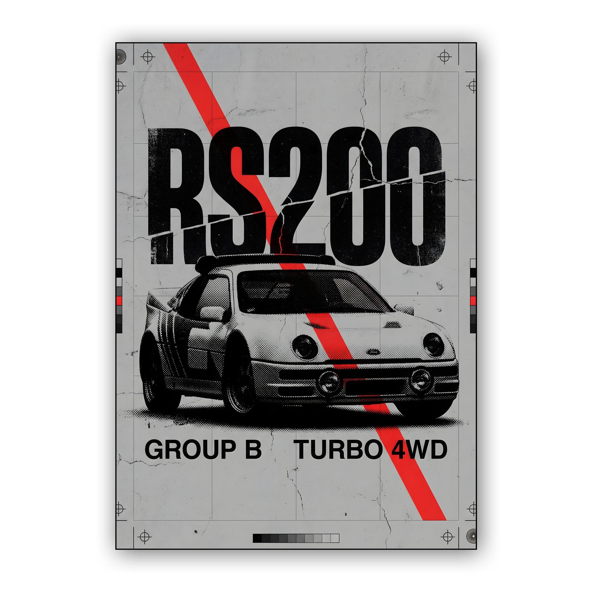 RS200 Heritage: Group B Turbo 4WD Graphic