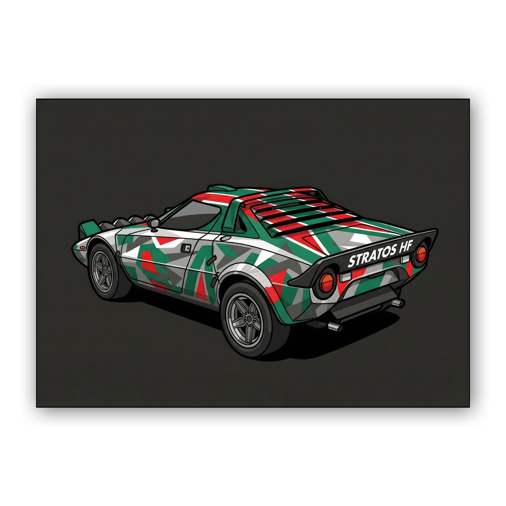 Geometric Wedge: Lancia Stratos HF Modern Alitalia Concept