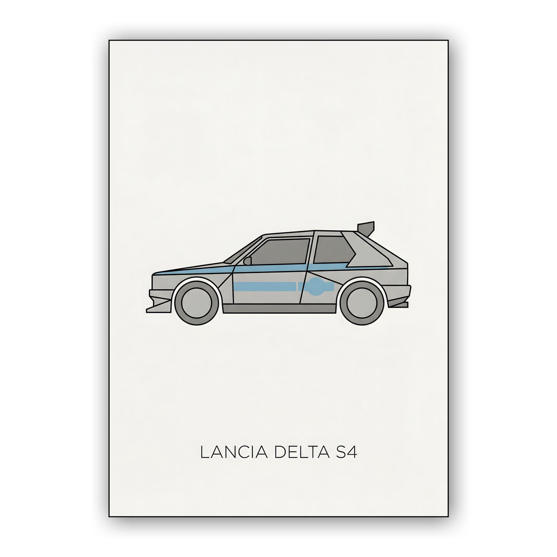 Lancia Delta S4: Minimalist Group B Profile