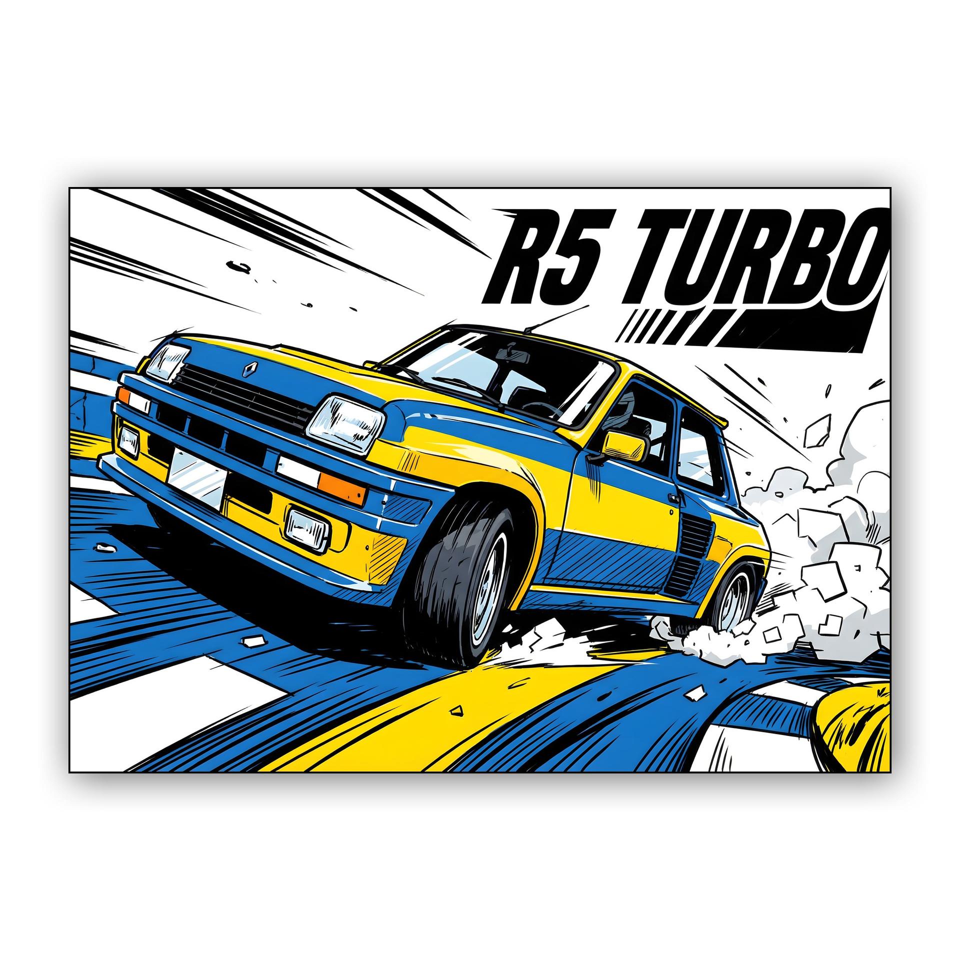 Renault R5 Turbo Comic Rally Drift