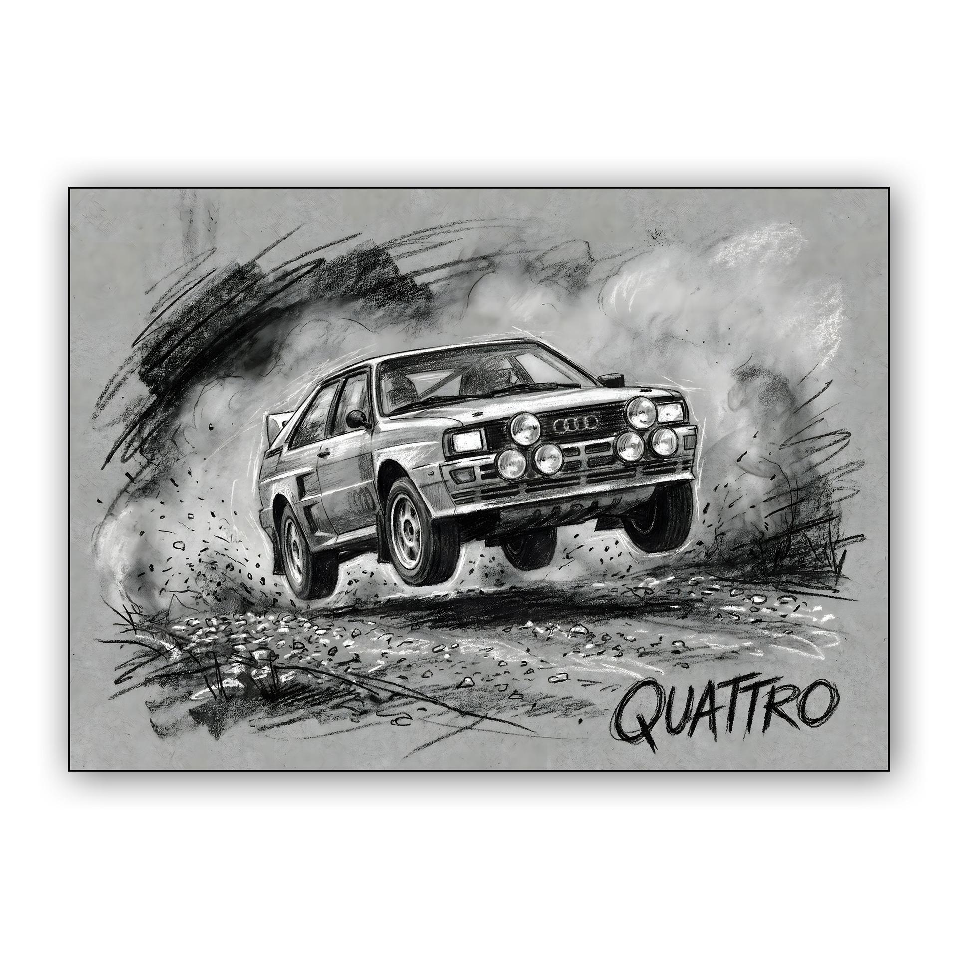 Audi Sport Quattro S1 Rally Jump Sketch