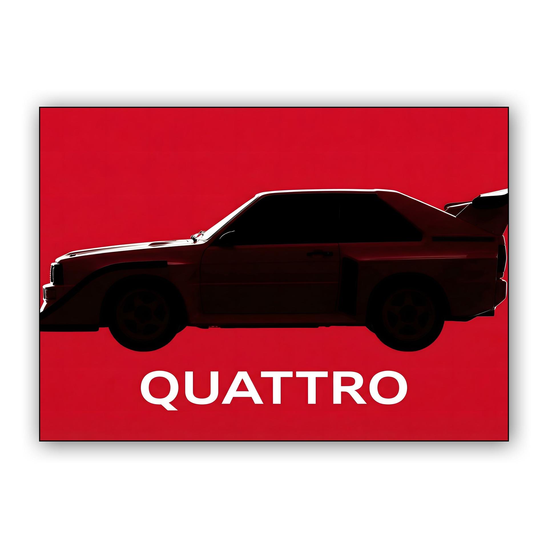 Audi Sport Quattro S1 Red Silhouette