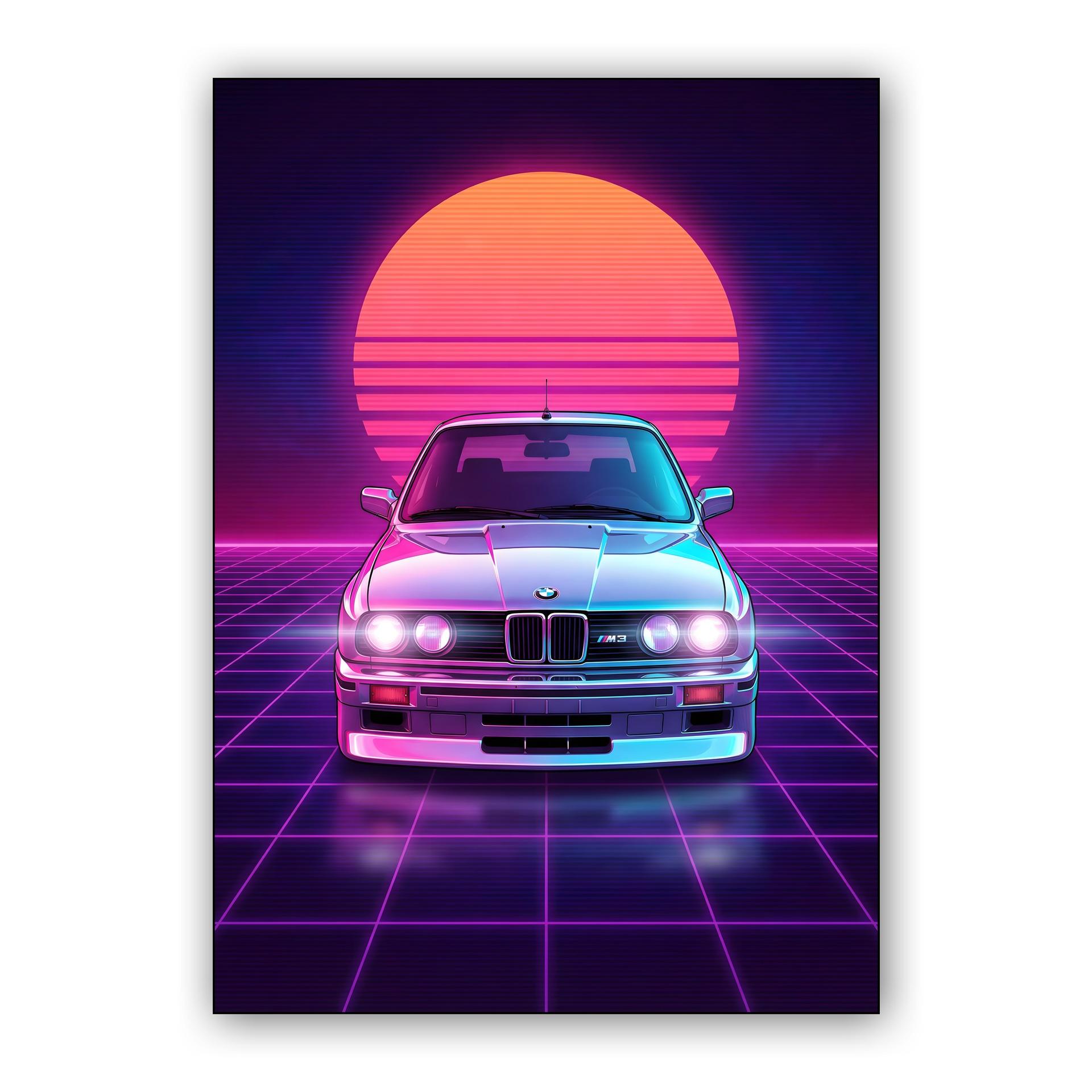 BMW E30 M3 Synthwave Sunset