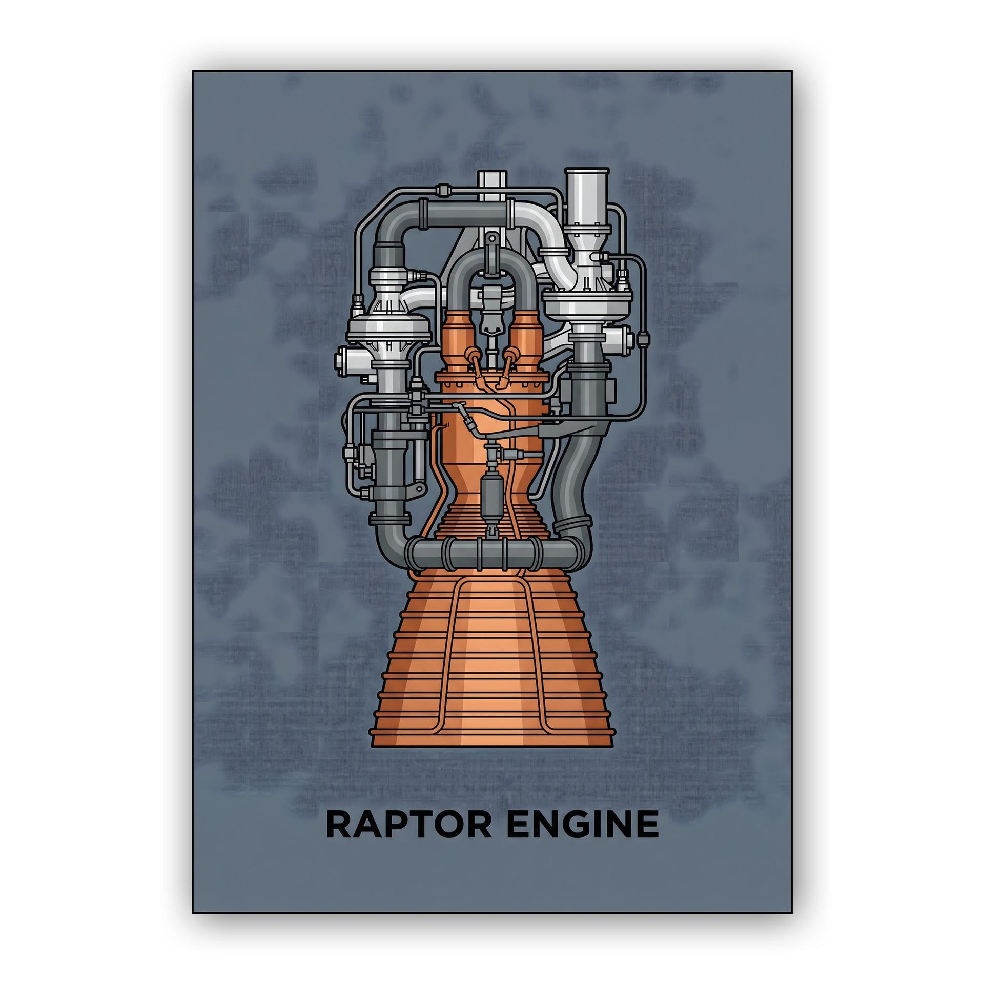 Raptor Engine Technical Illustration