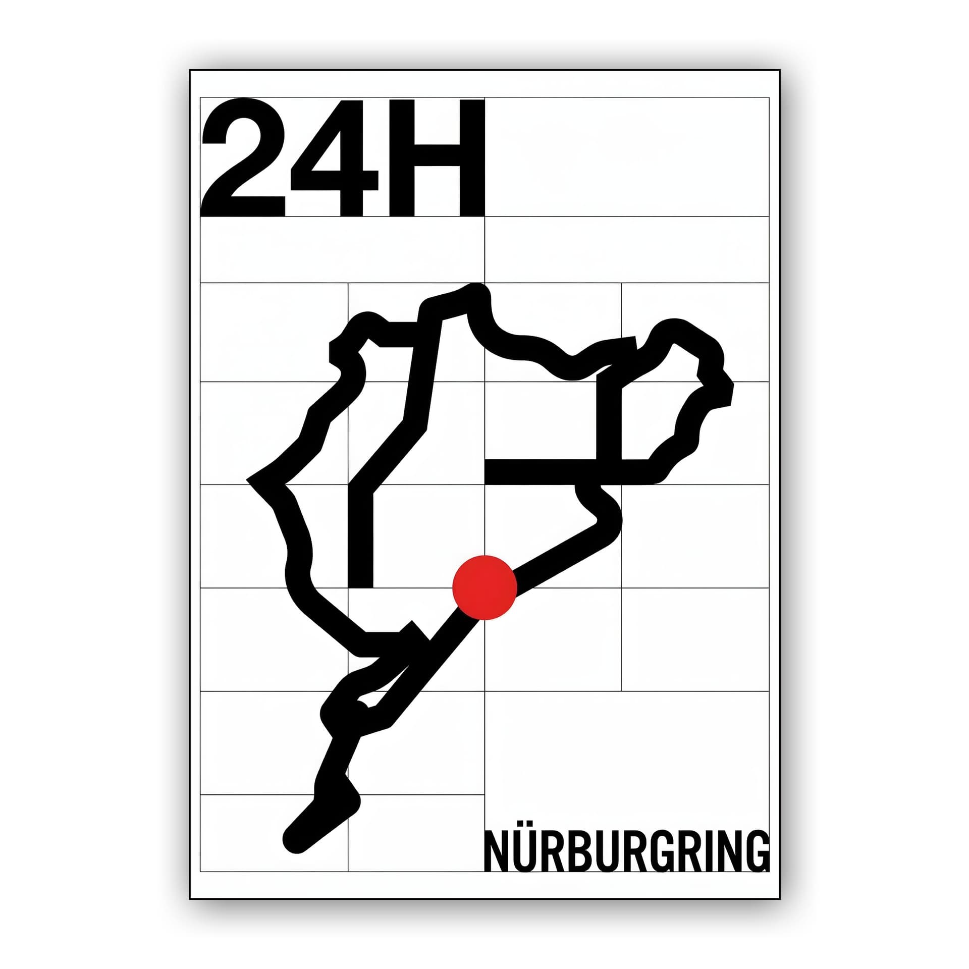 Nürburgring 24H Minimalist Circuit Map