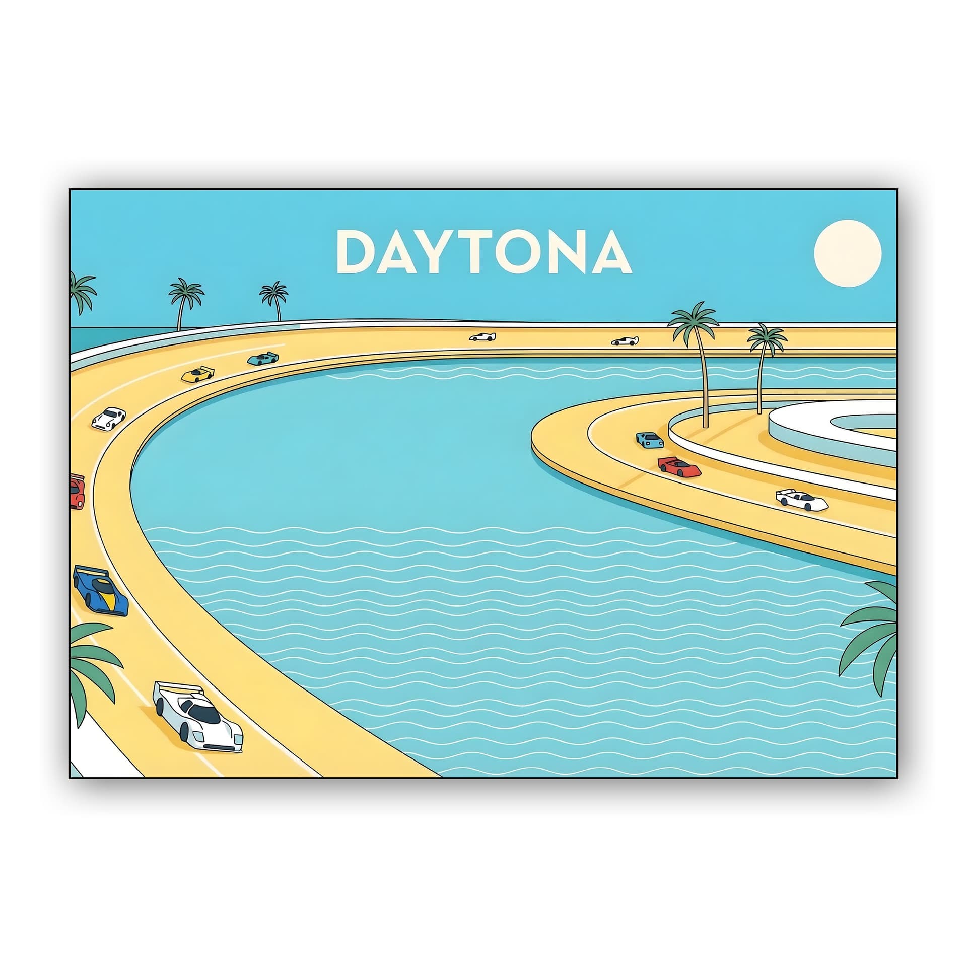 Daytona 24: Coastal Curve Illustration