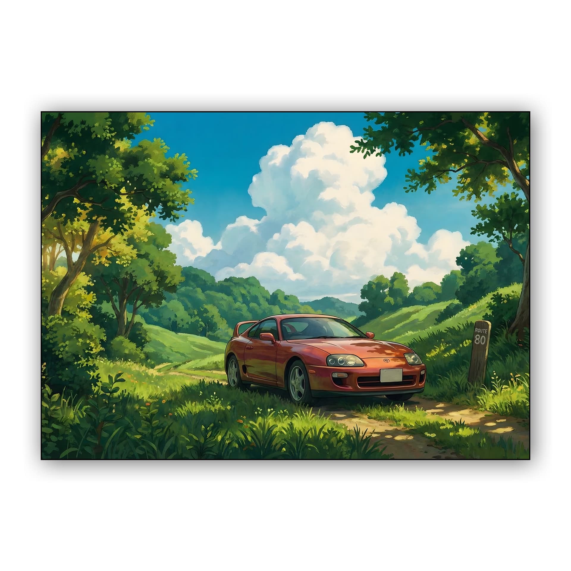 The Journey of A80: Studio Ghibli Style Supra