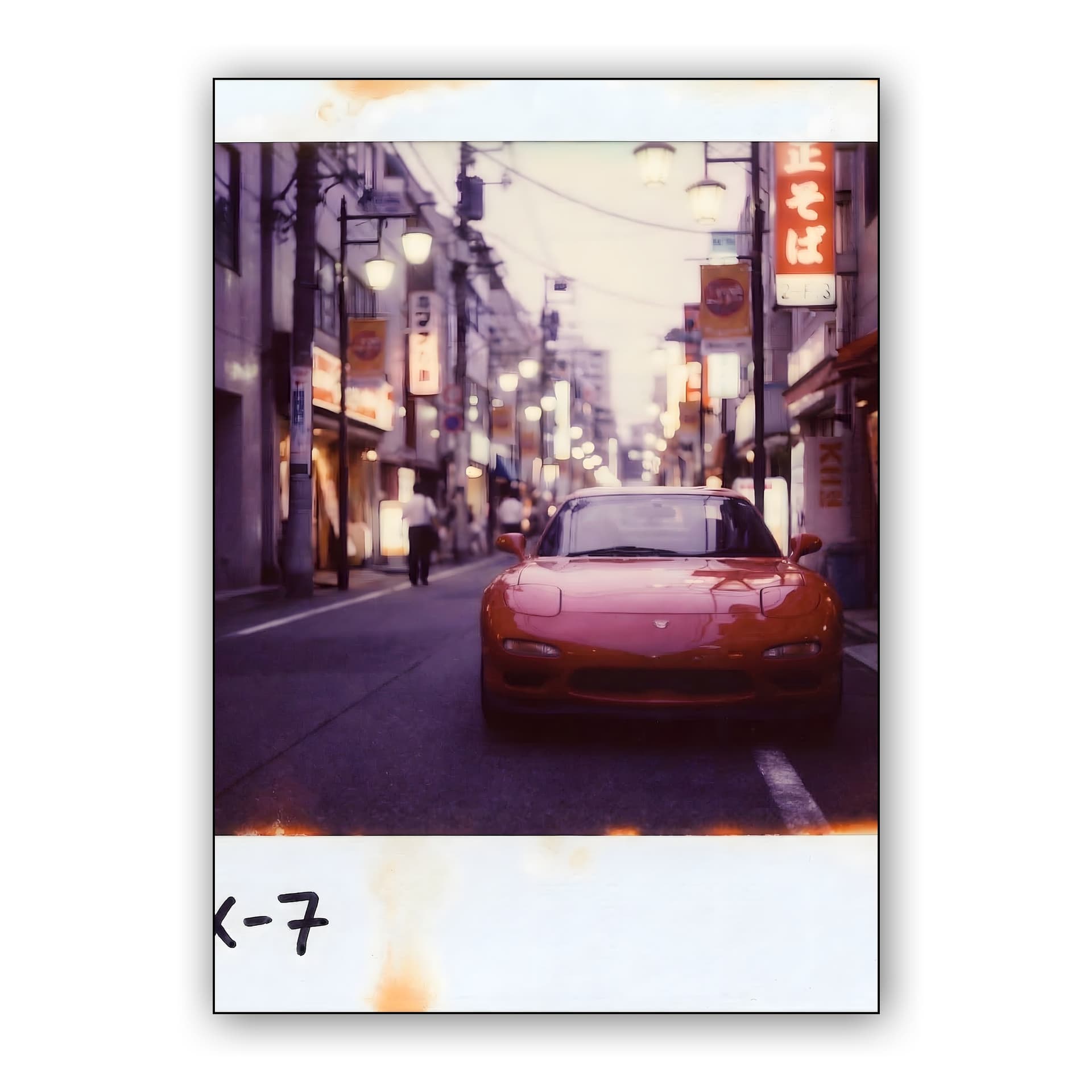 Nostalgic Nights: Mazda RX-7 FD Instant Film