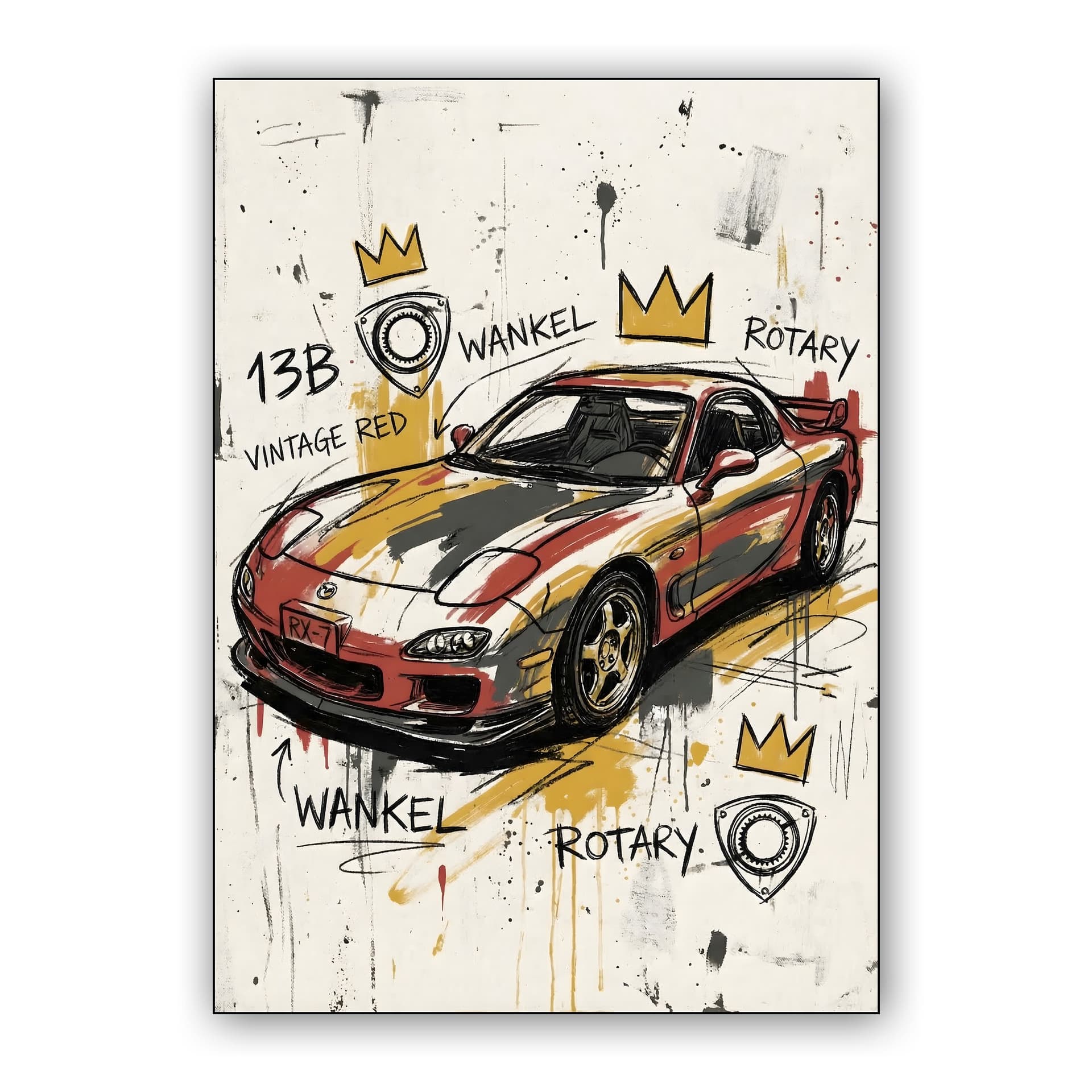 Rotary Crown: Mazda RX-7 FD Basquiat Tribute