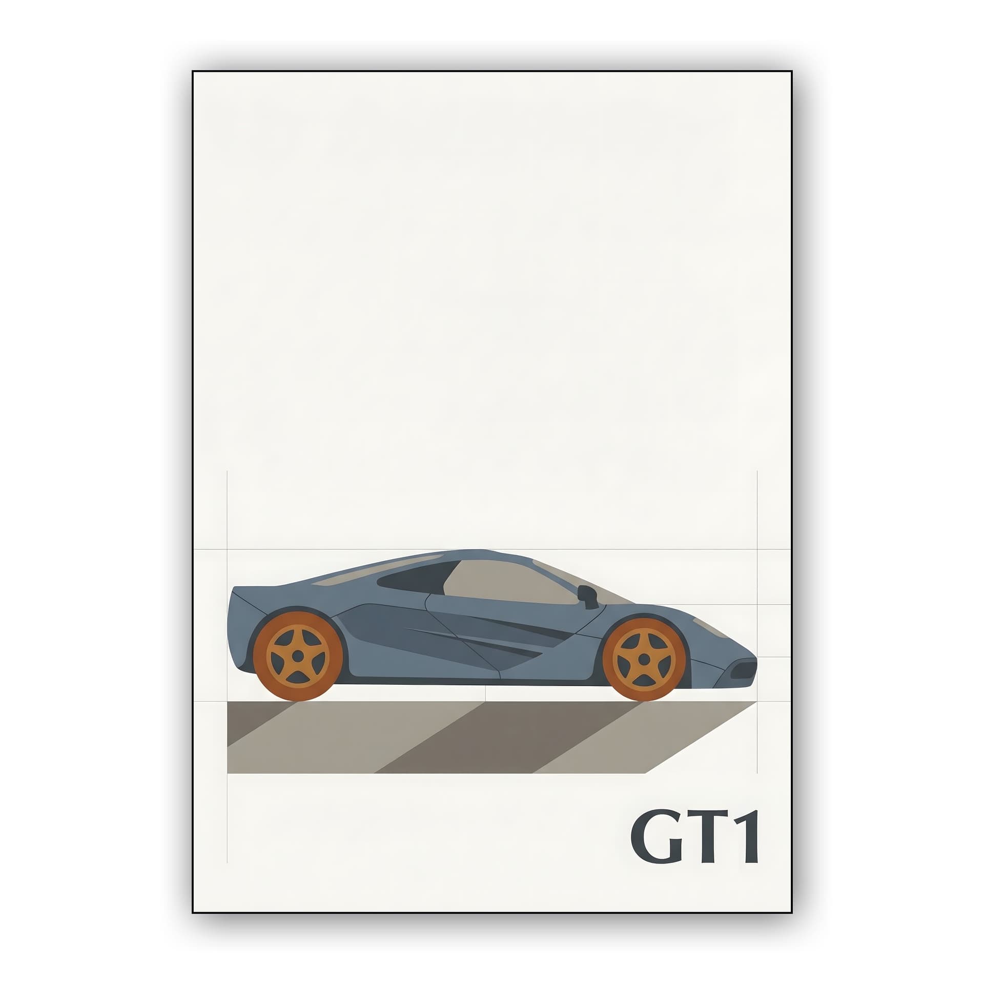 McLaren F1 GTR: Minimalist GT1 Design Study