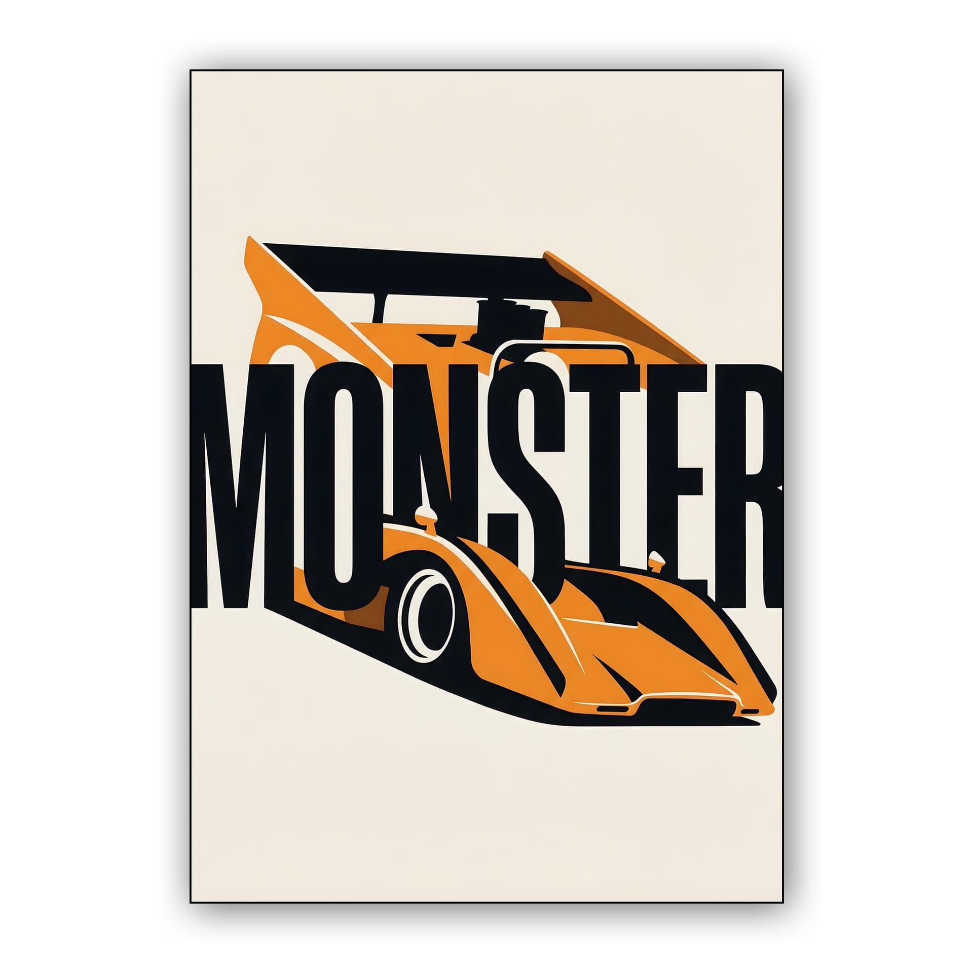 Orange Monster: Shadow Racing Can-Am Graphic Art