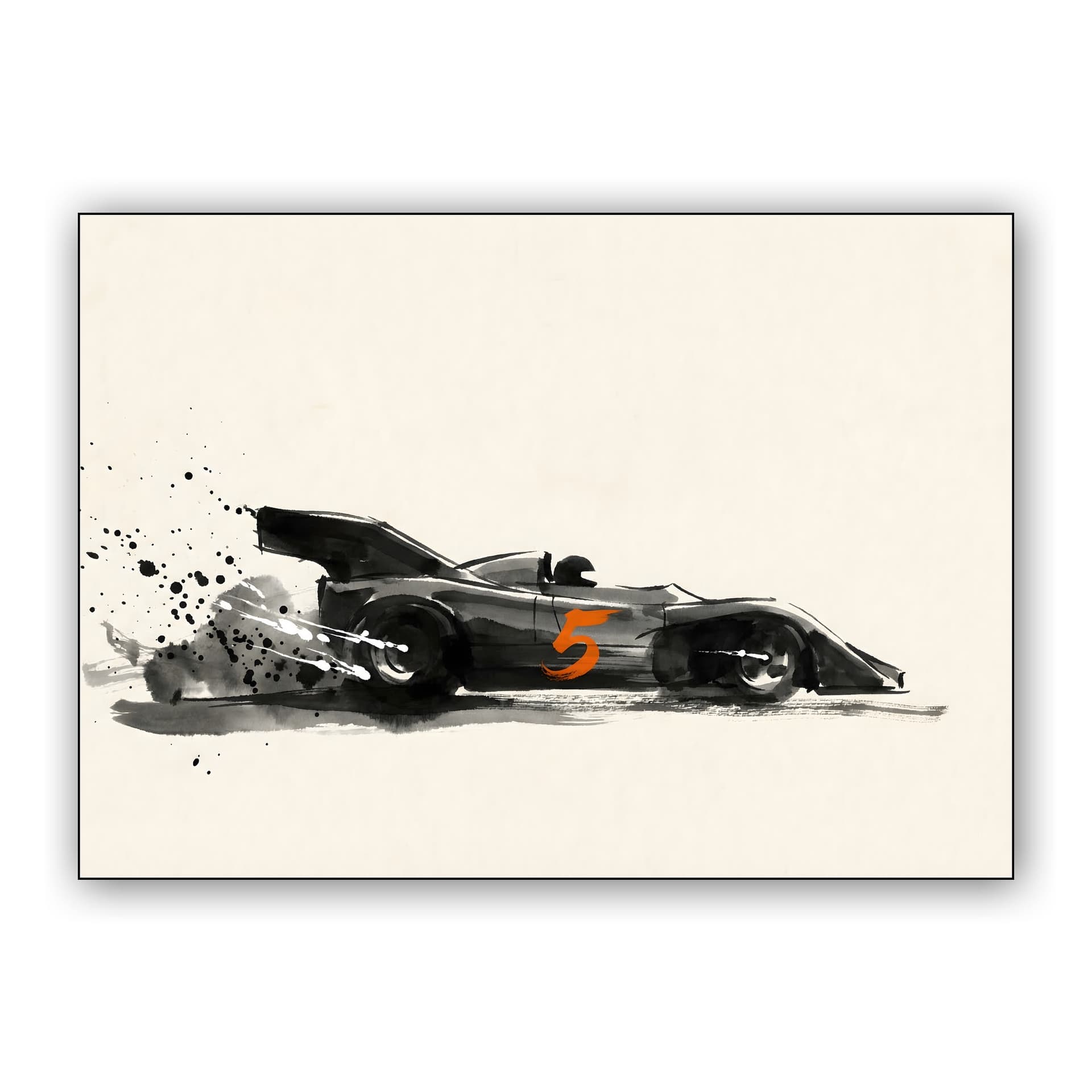 Ink and Speed: Shadow DN4 Sumi-e Art