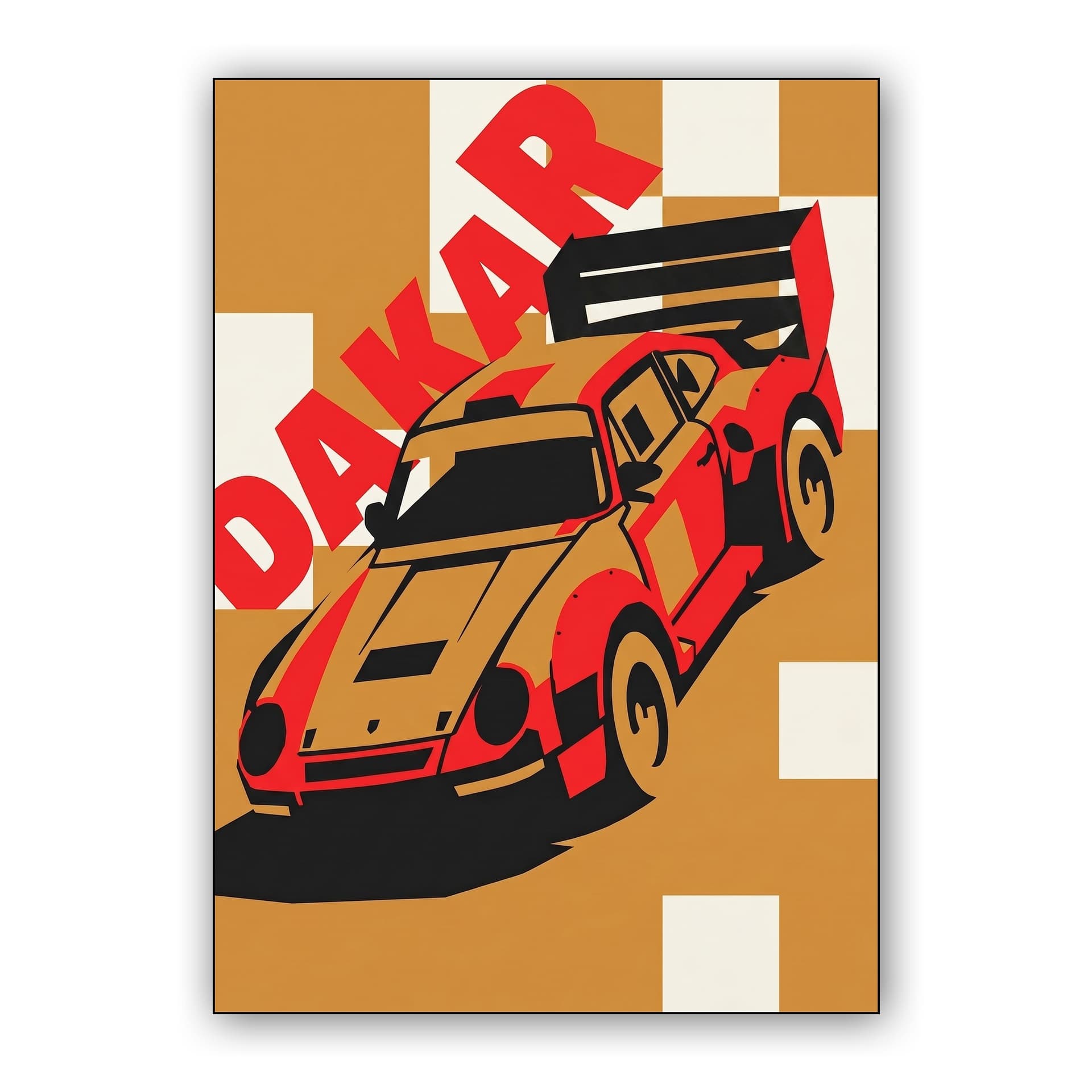 Porsche 959 Dakar Graphic Illustration