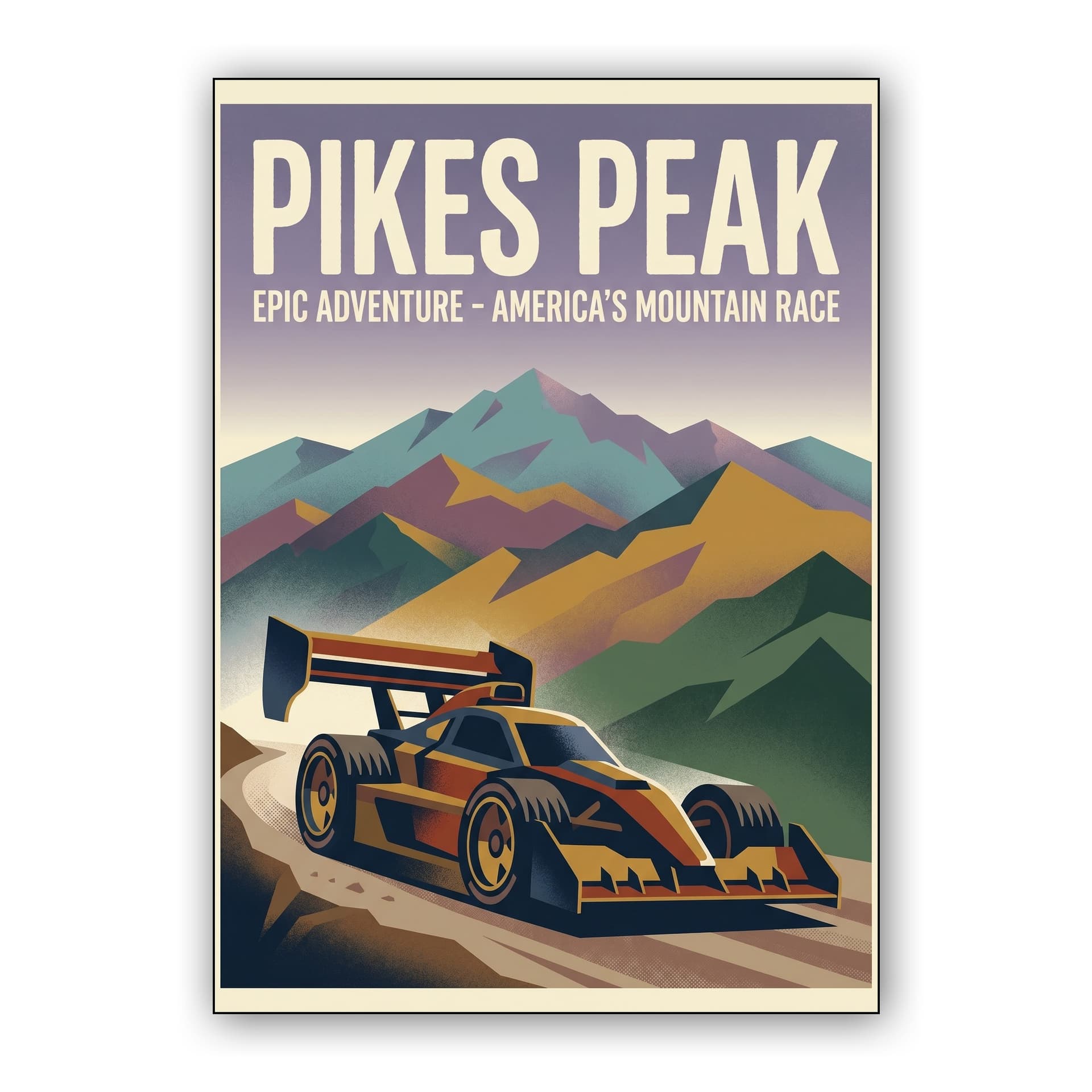 Pikes Peak Epic Adventure Mountain Race Poster