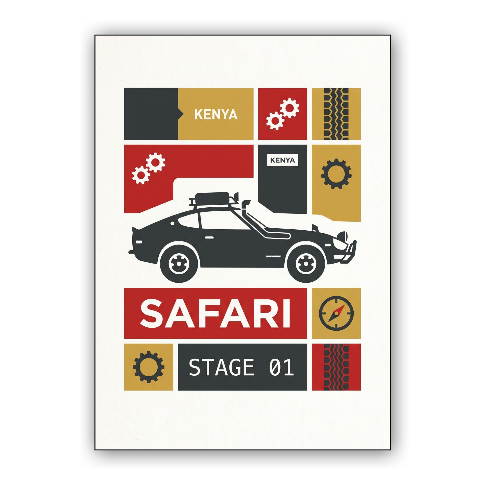 Datsun 240Z Kenya Safari Rally Stage 01 Poster