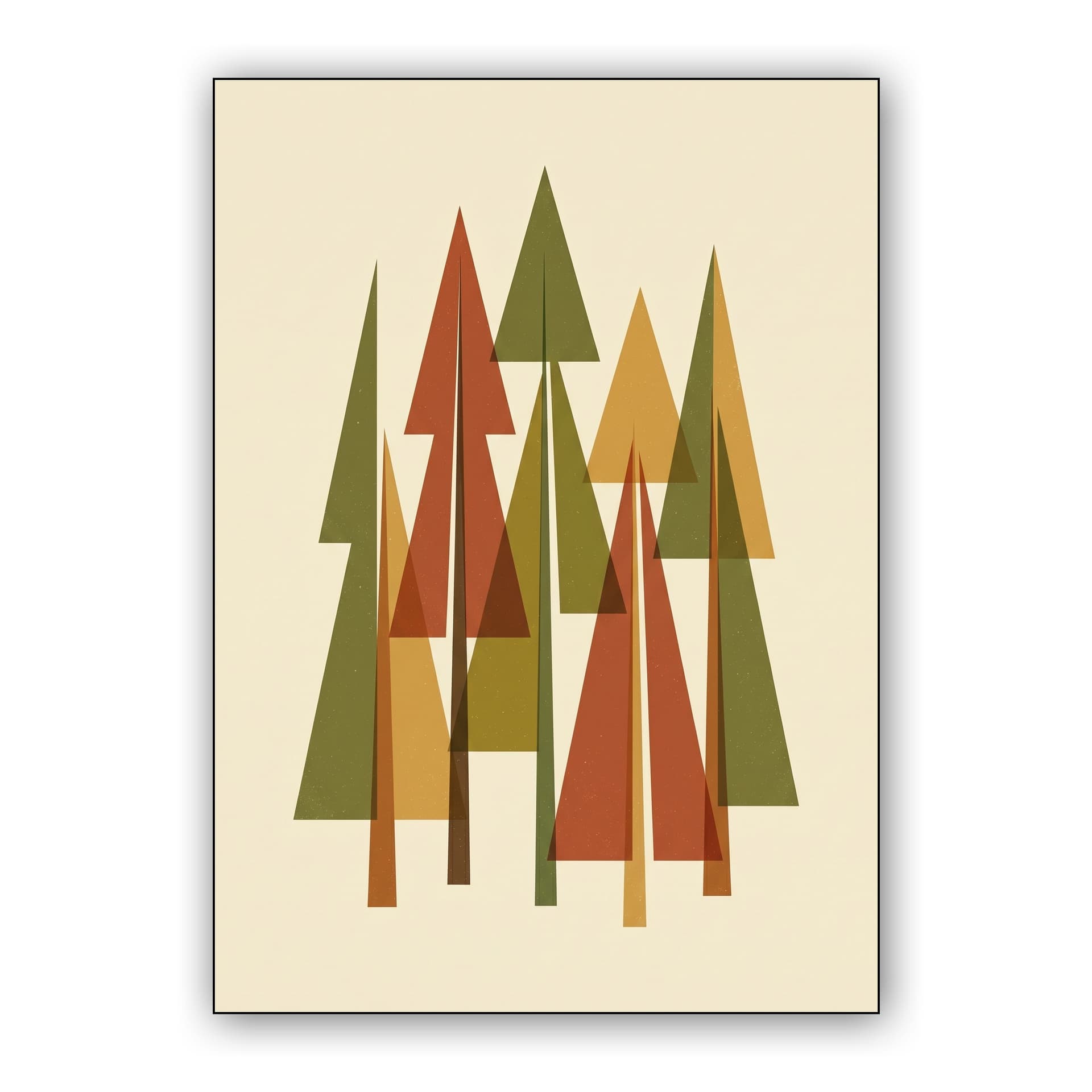 Geometric Woodland Harmony
