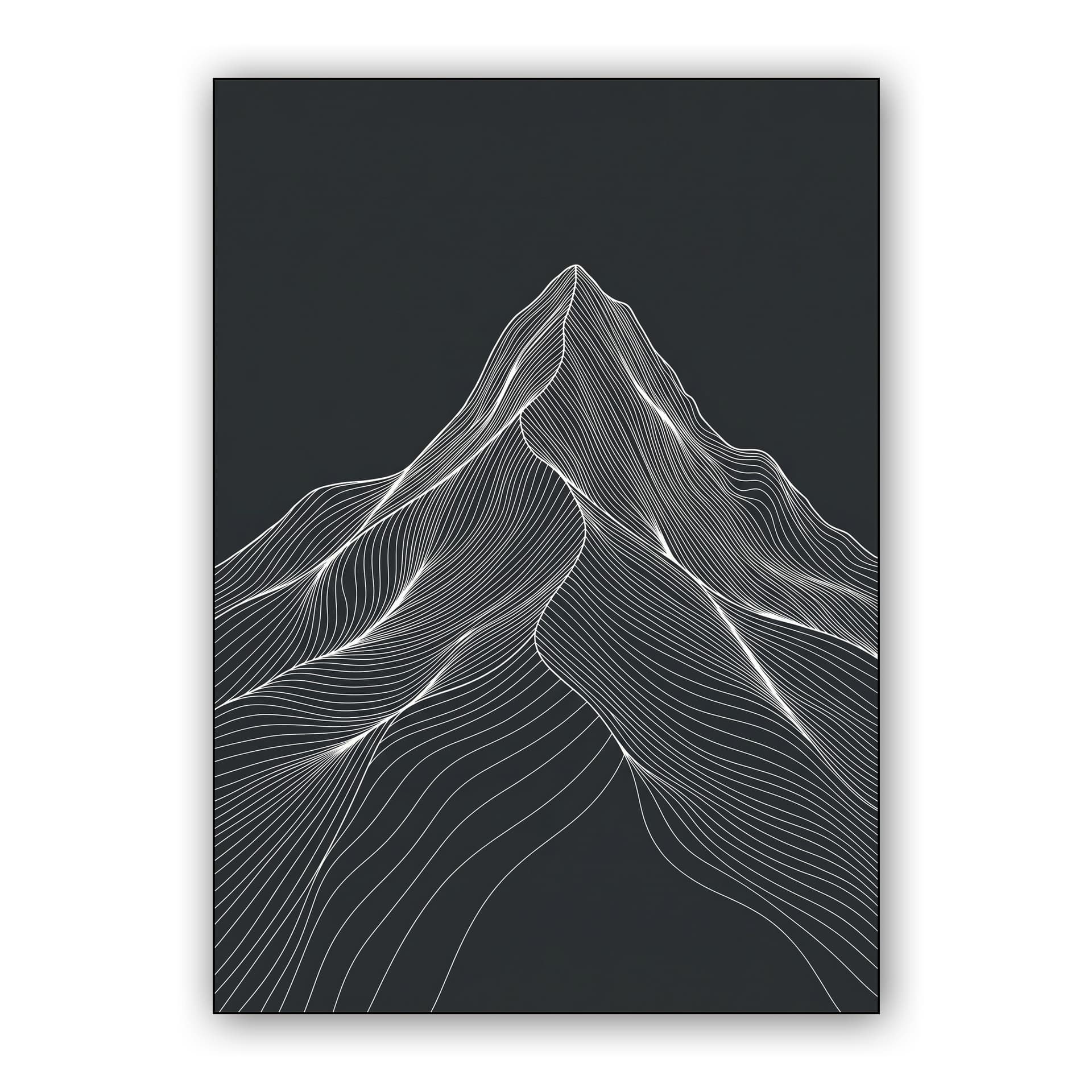 Matterhorn Topographic Line Art