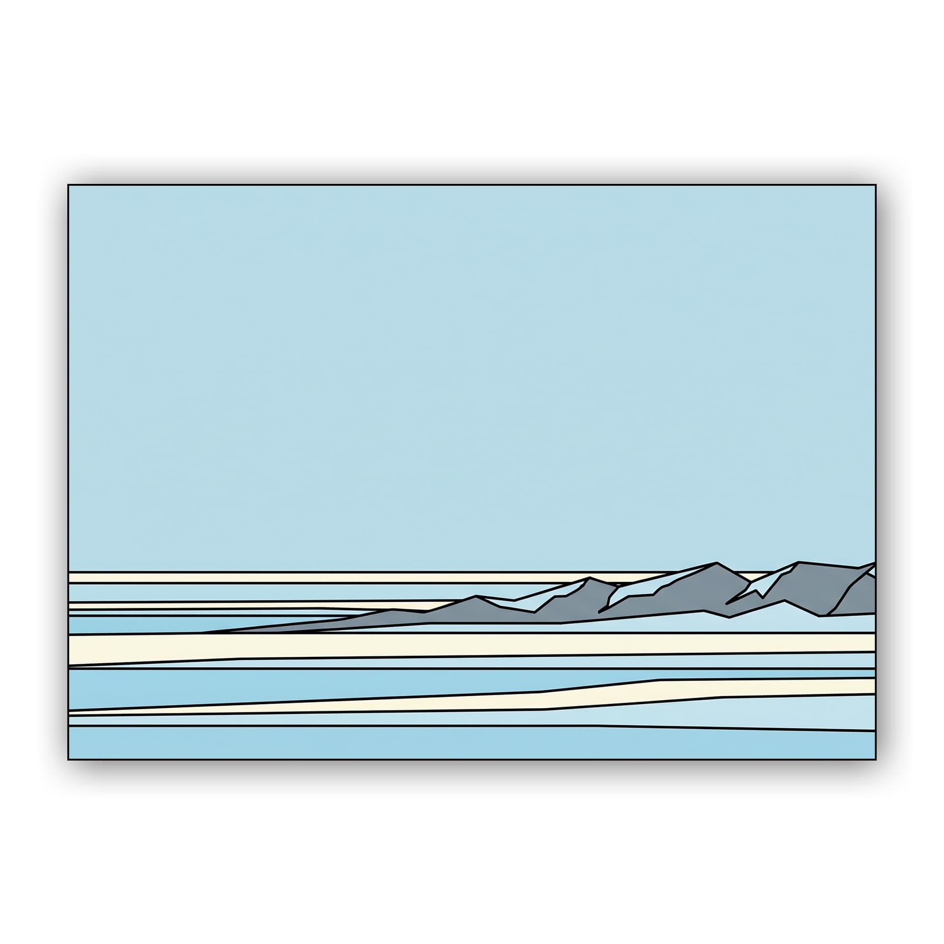 Arctic Stillness Line Art