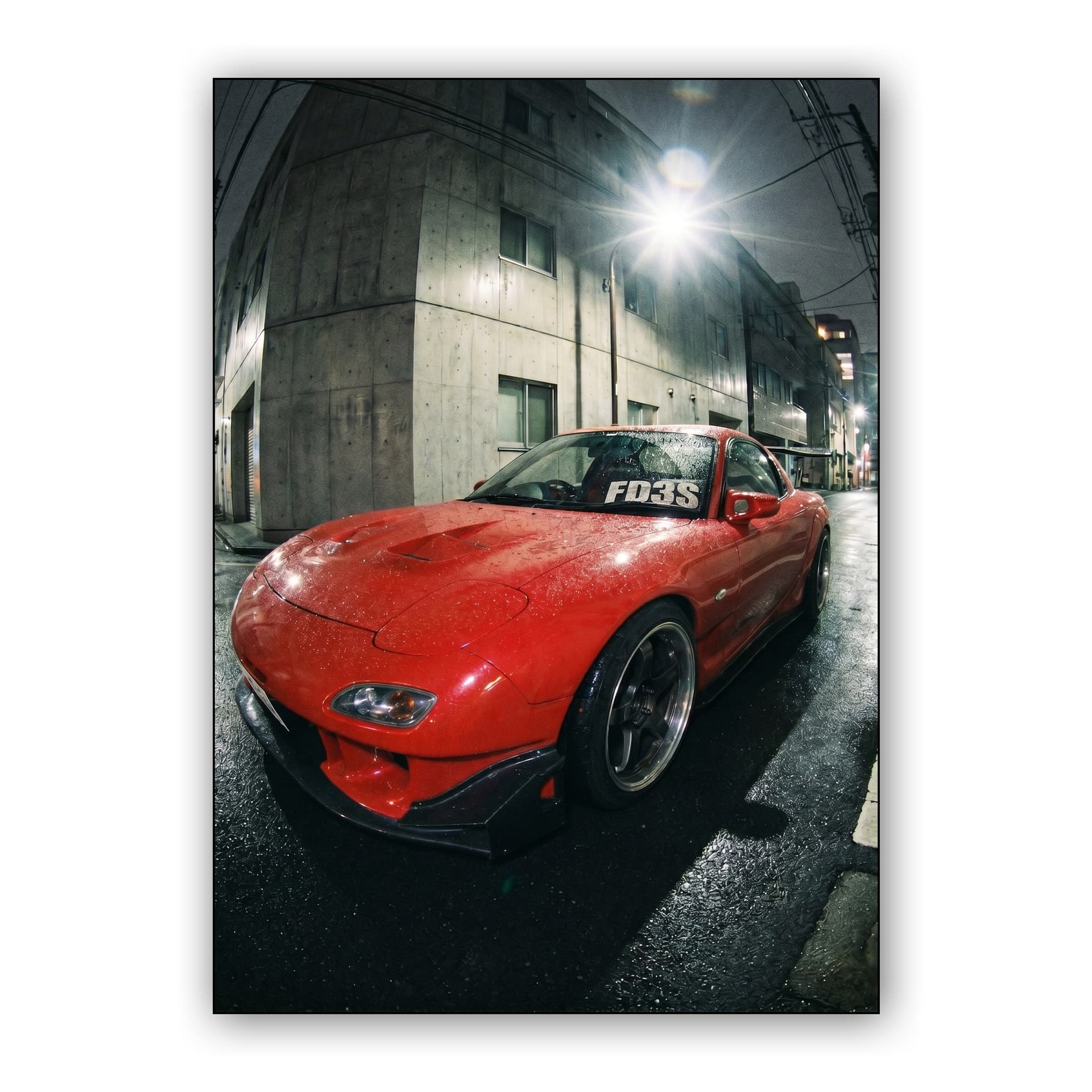 Midnight RX-7 FD3S Urban Fisheye