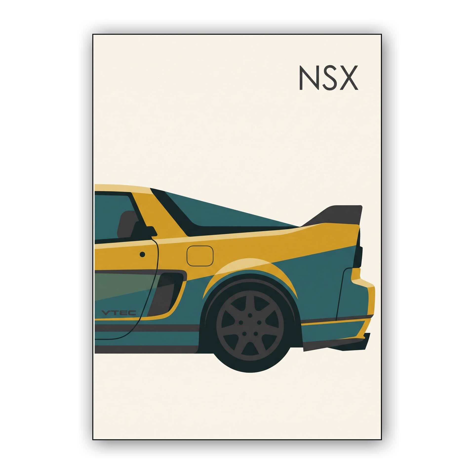 Honda NSX VTEC Minimalist Profile