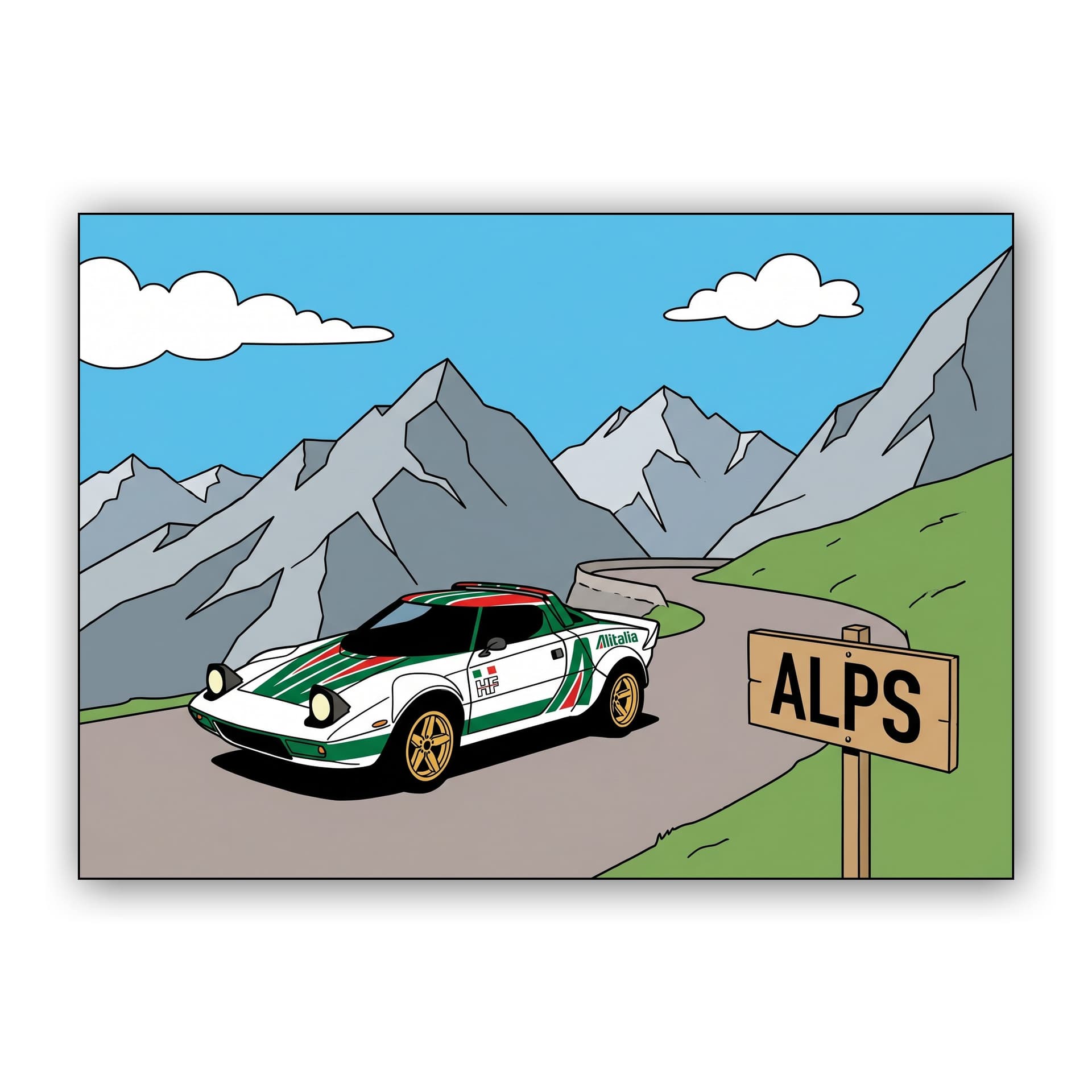 Lancia Stratos Alps Rally Adventure