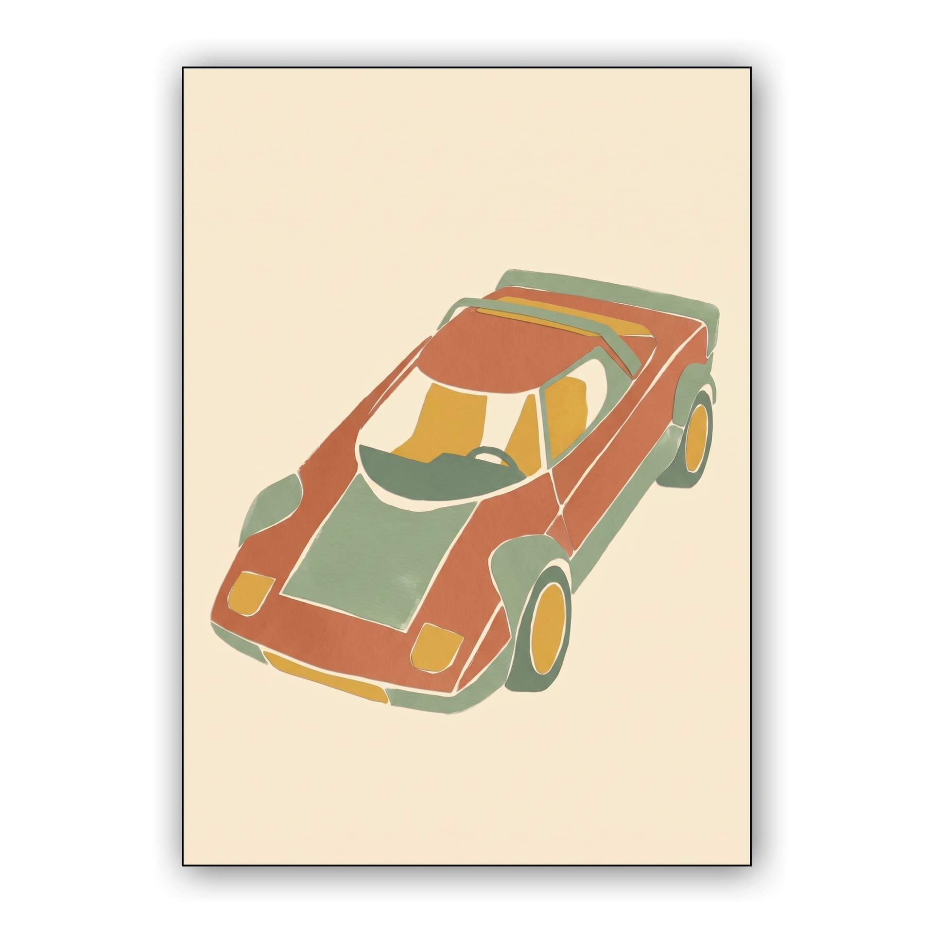 Lancia Stratos Abstract Earth Tones