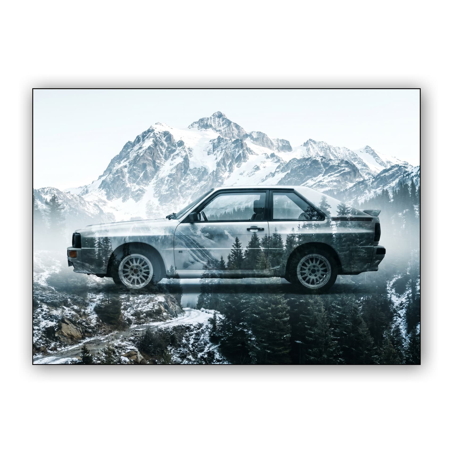 Audi Quattro: Alpine Double Exposure
