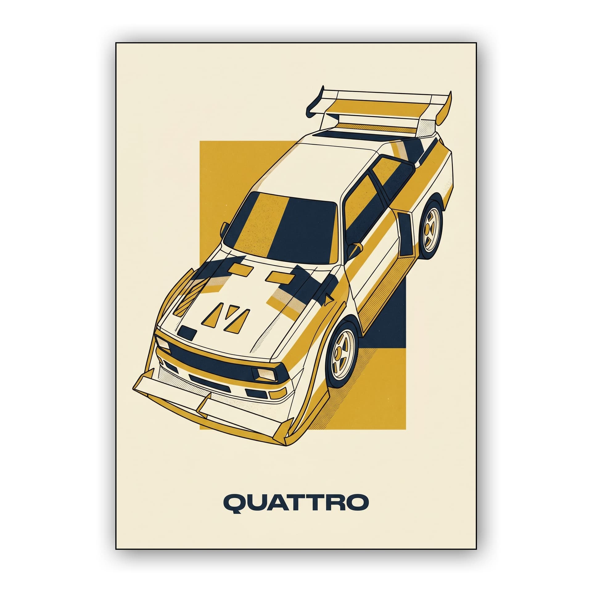 Audi Sport Quattro S1 E2 Graphic Poster
