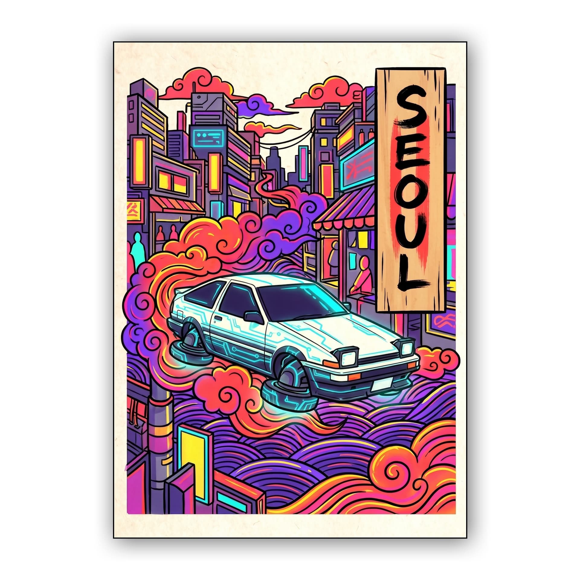 Neon Seoul: Hover AE86 Legend