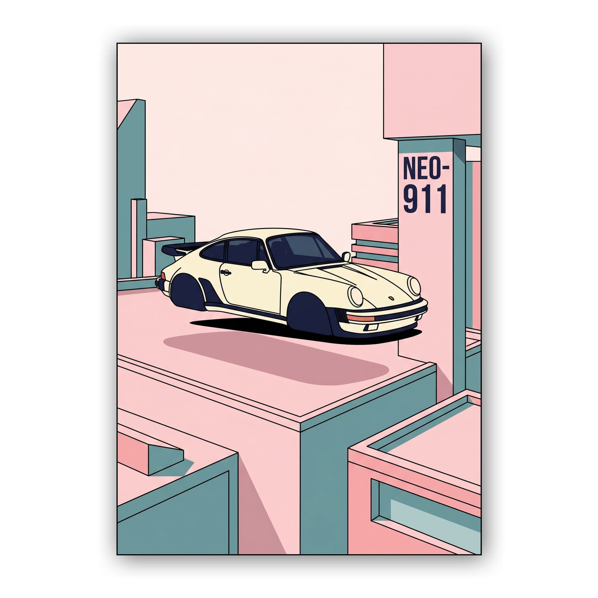 Neo-911: Retro-Futuristic Porsche Hovercar