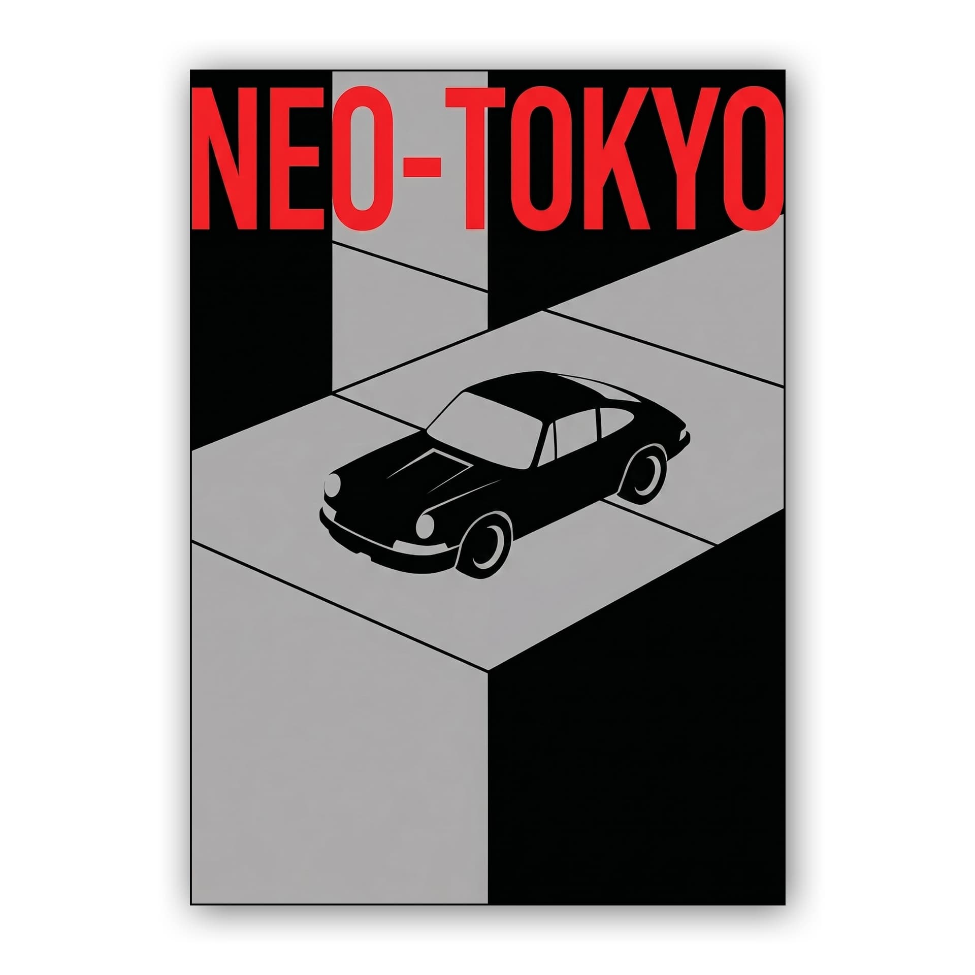 Neo-Tokyo Isometric: Classic Porsche 911