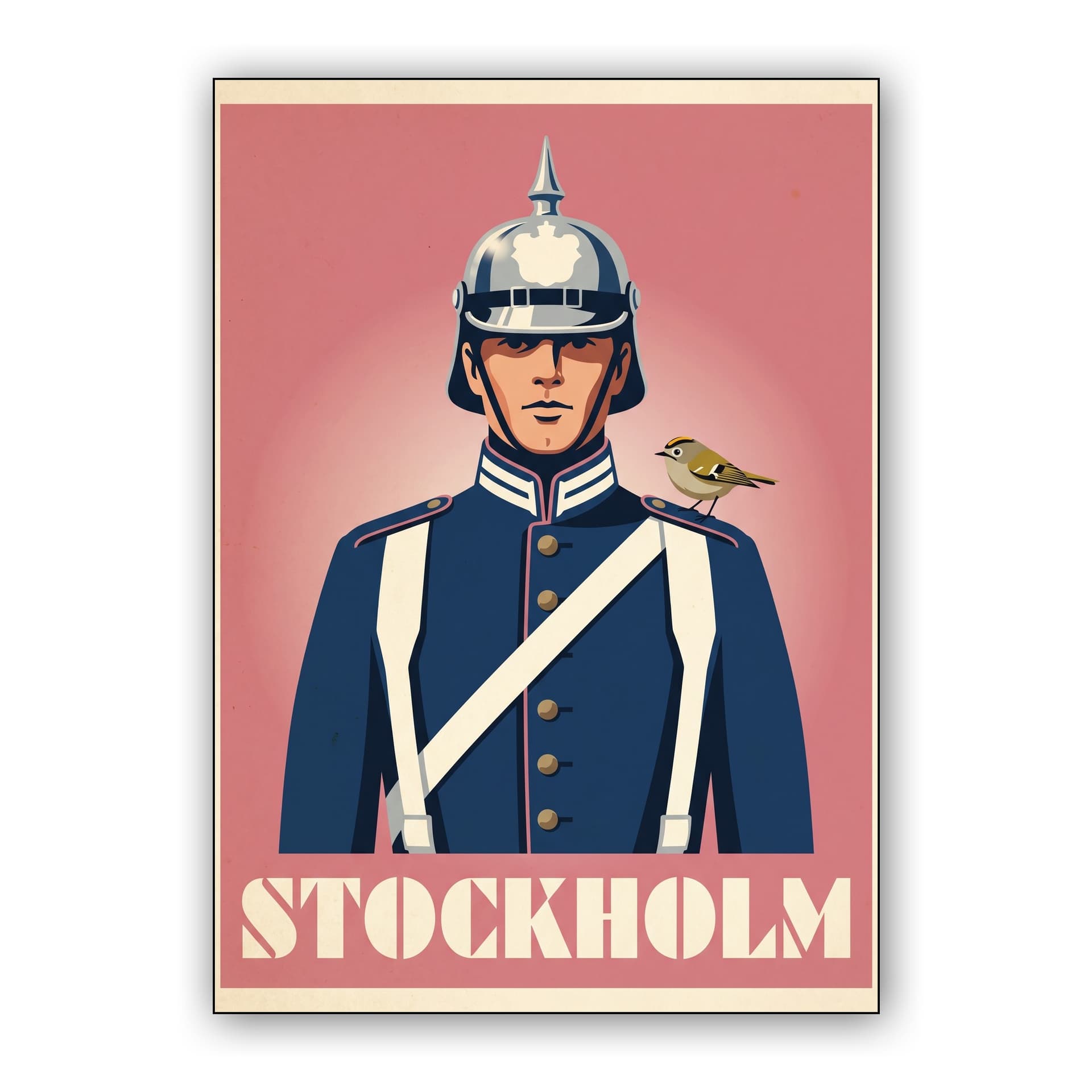 Stockholm Retro Poster: Swedish Royal Guard