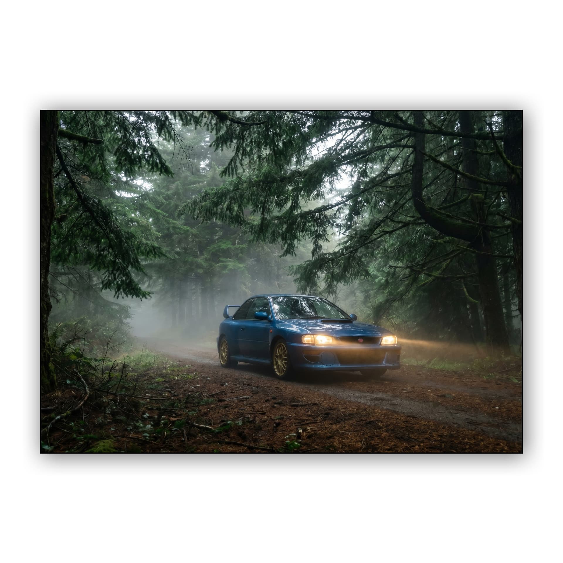 Forest Echoes - Subaru Impreza 22B STi in the Mist