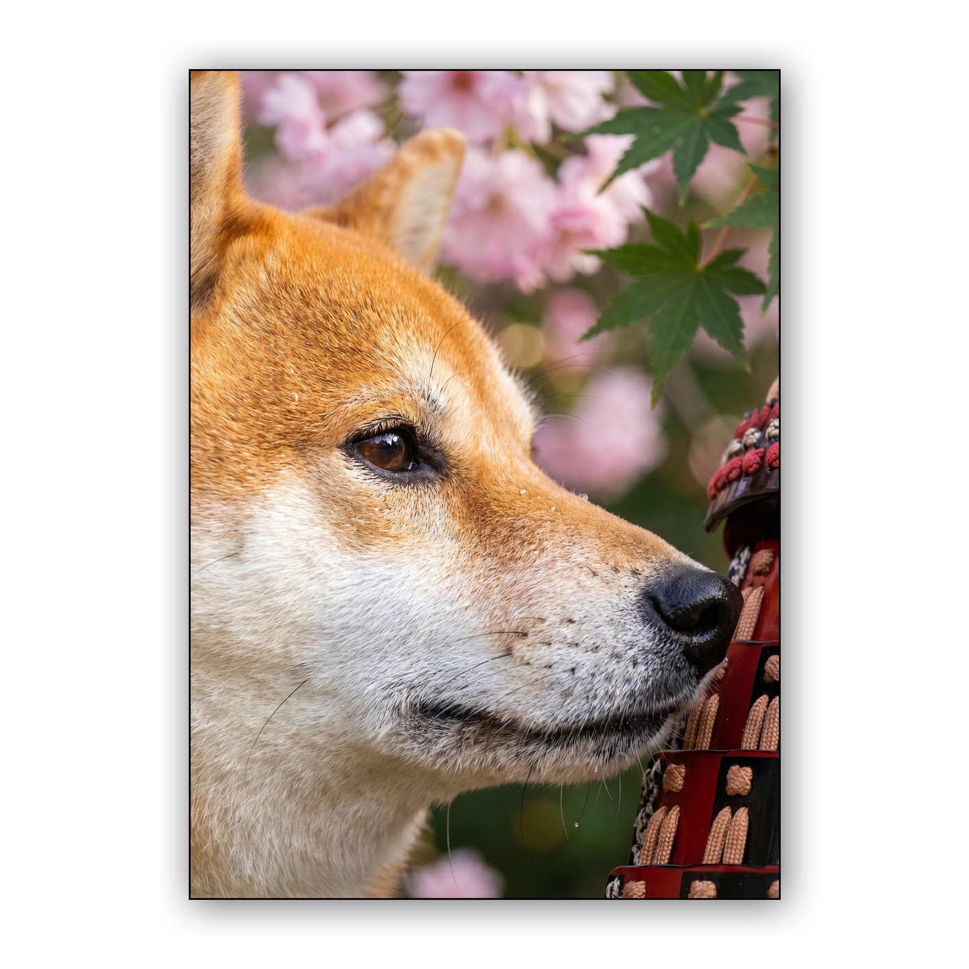 The Samurai's Shiba - Close-Up Japan Heritage Dog Photo