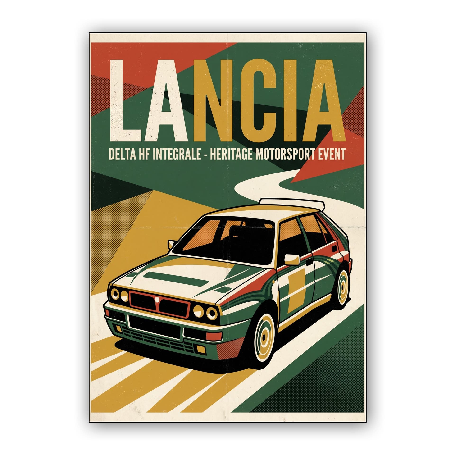 Lancia Delta HF Integrale Heritage Motorsport Poster