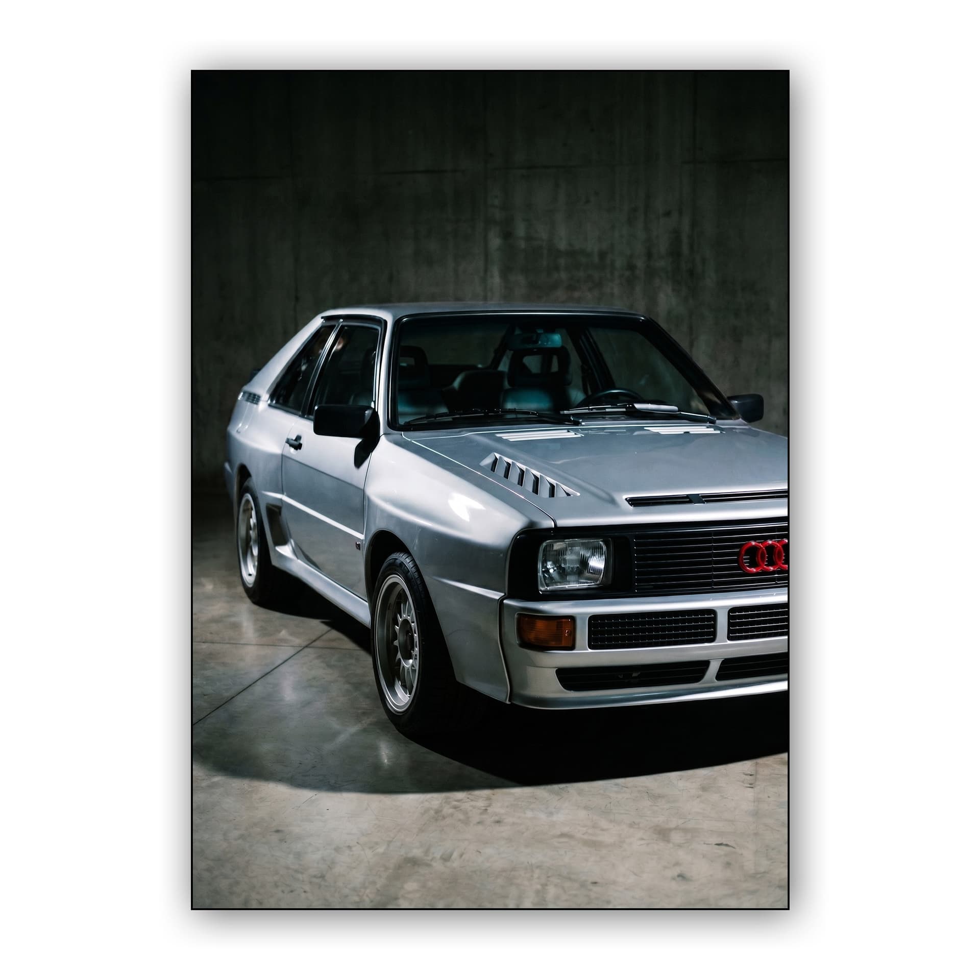 Audi Sport Quattro Silver Industrial Studio Portrait