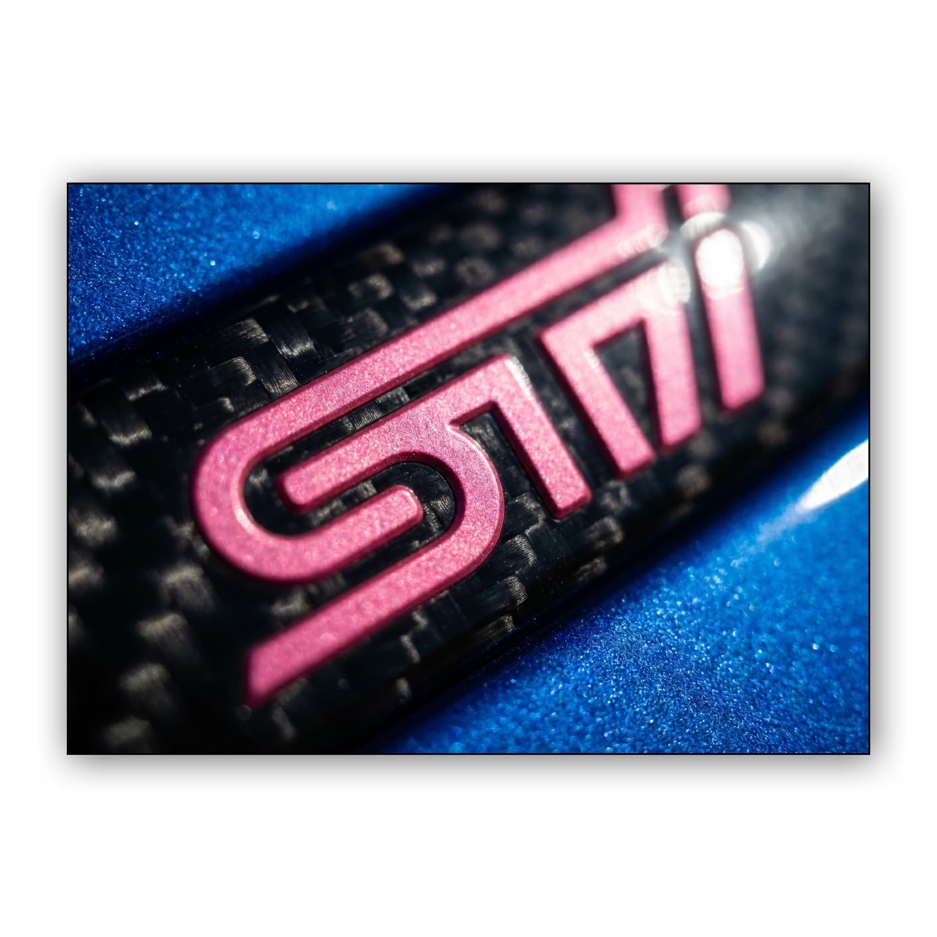 Subaru STi Carbon Fiber Emblem Macro