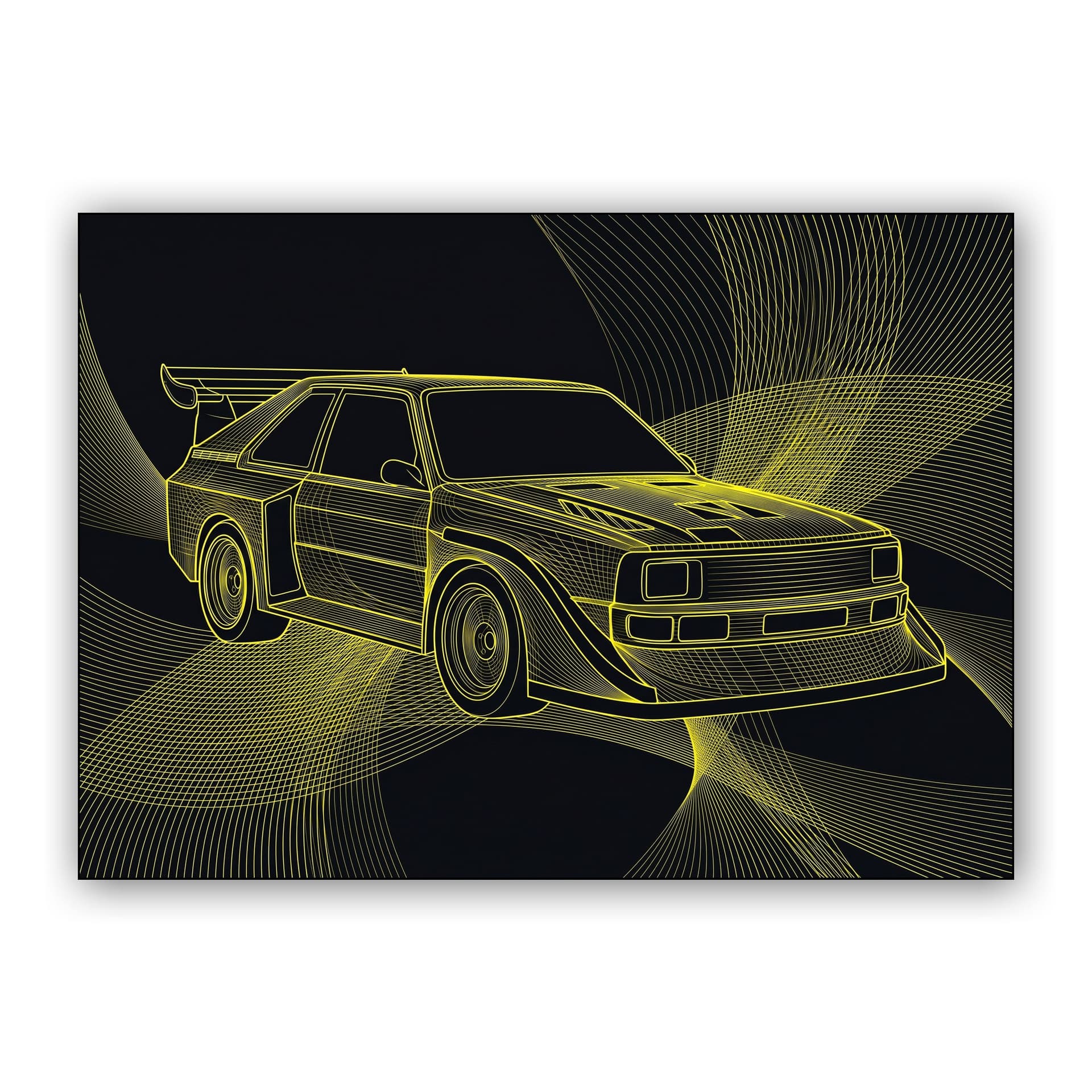 Quattro S1 Wireframe Wave