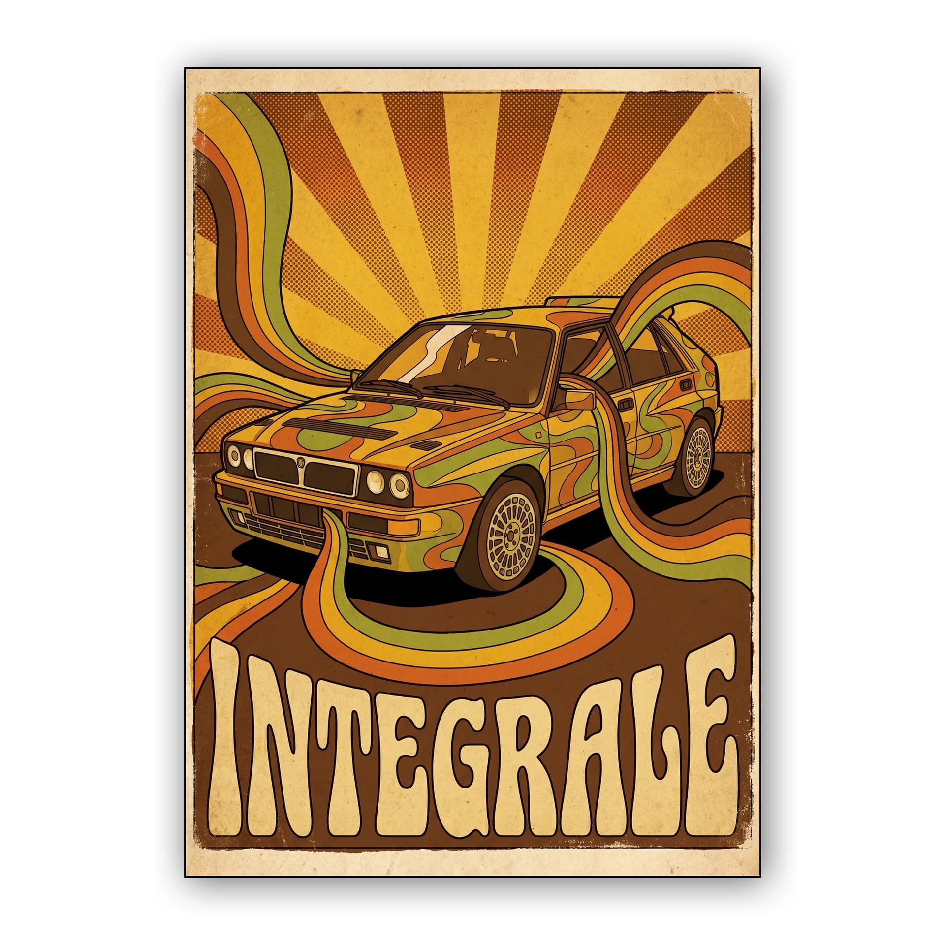 Integrale Psychedelic Retro Poster