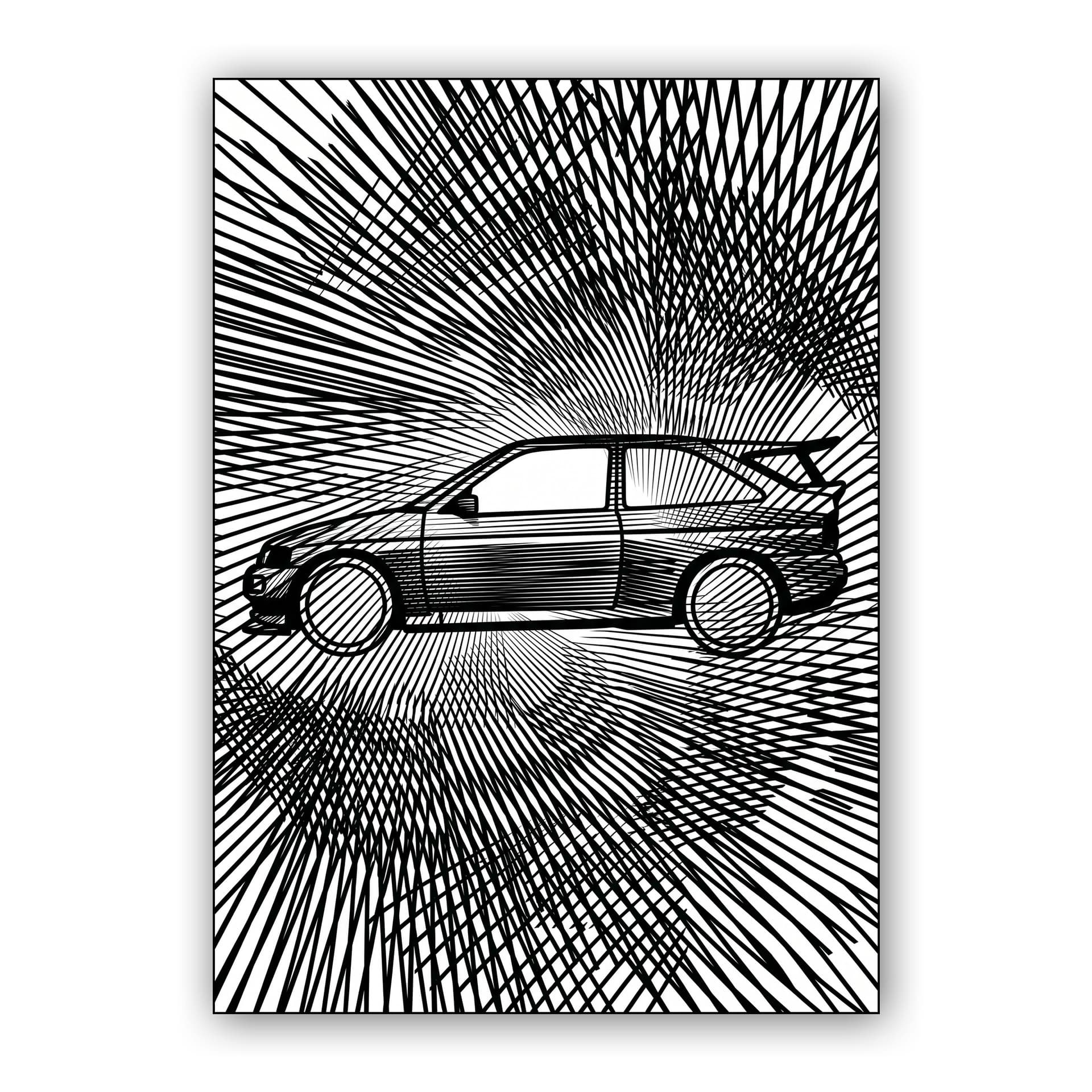 Cosworth RS Cross-Hatch Op Art