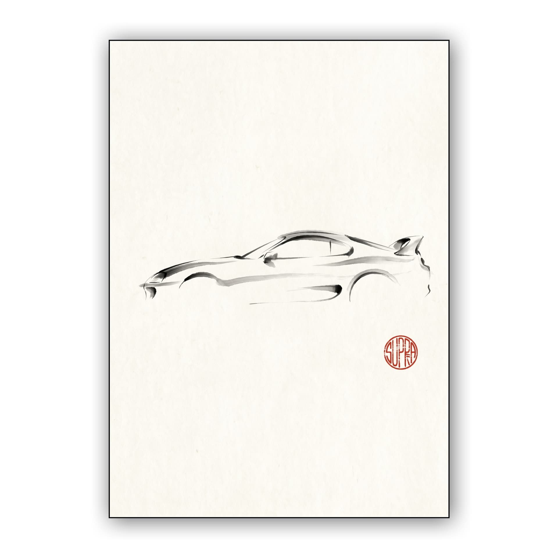 Minimalist Supra Sumi-e Art