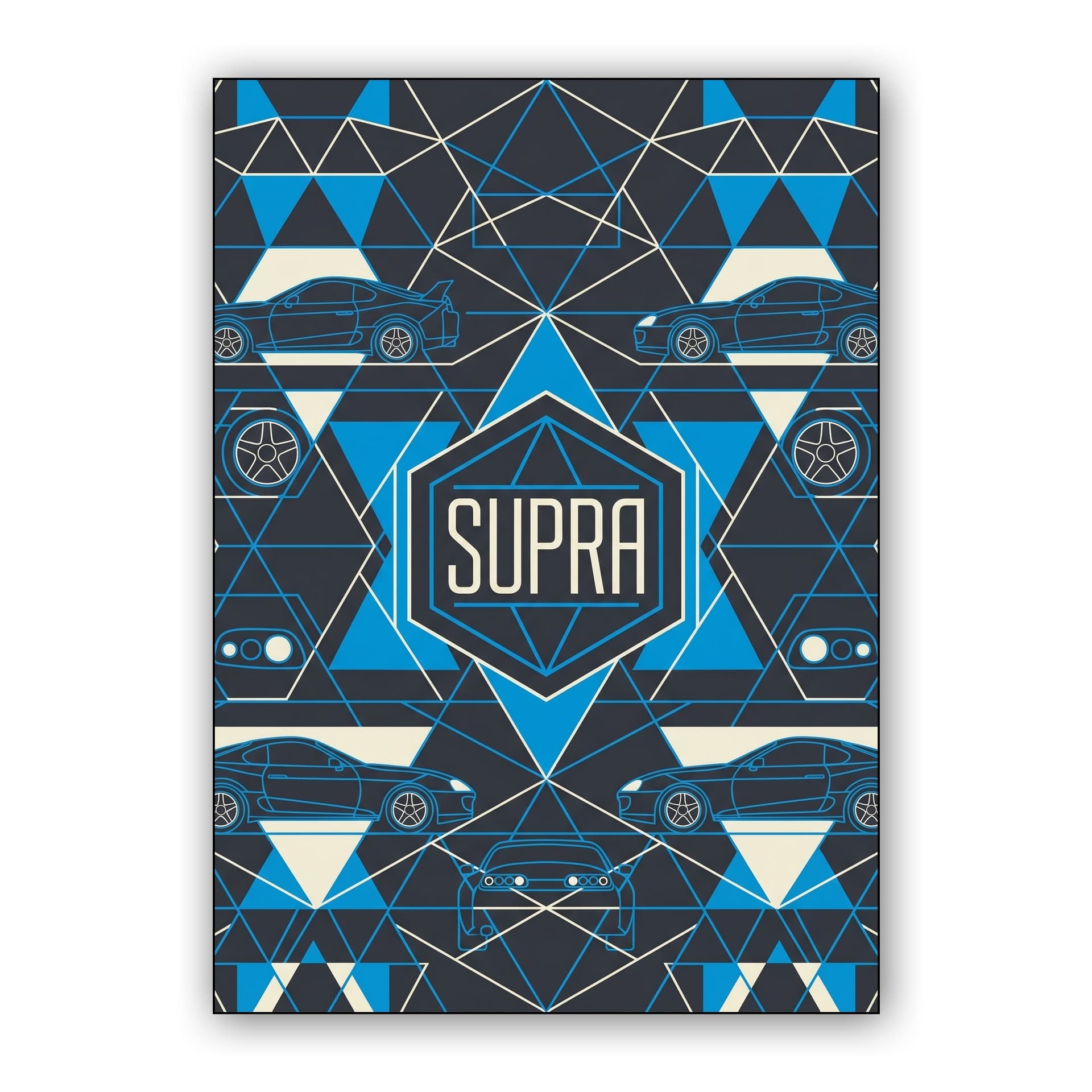 Geometric Supra MK4 Pattern Art