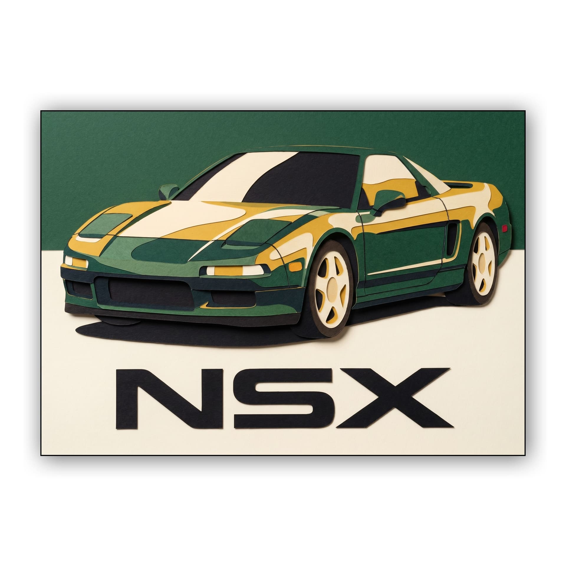 Paper Cutout NSX Graphic