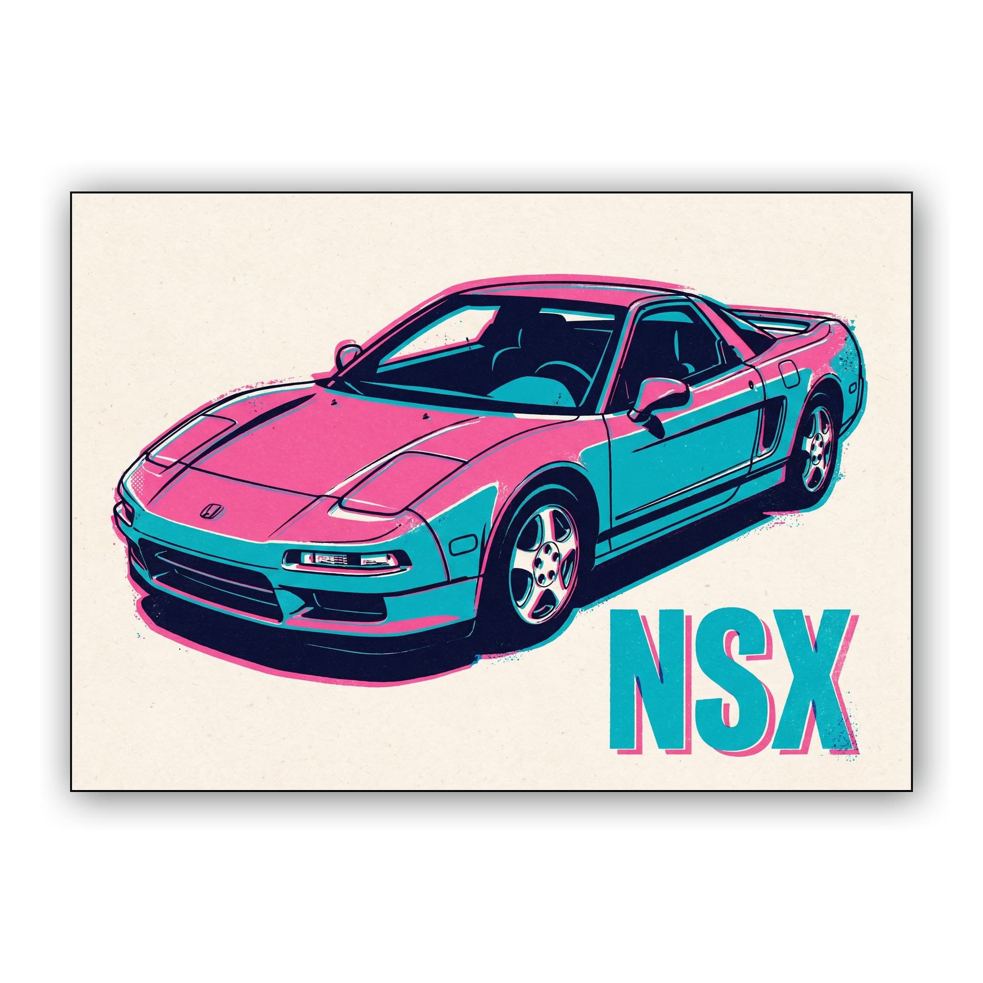 Duotone Honda NSX Pop Art