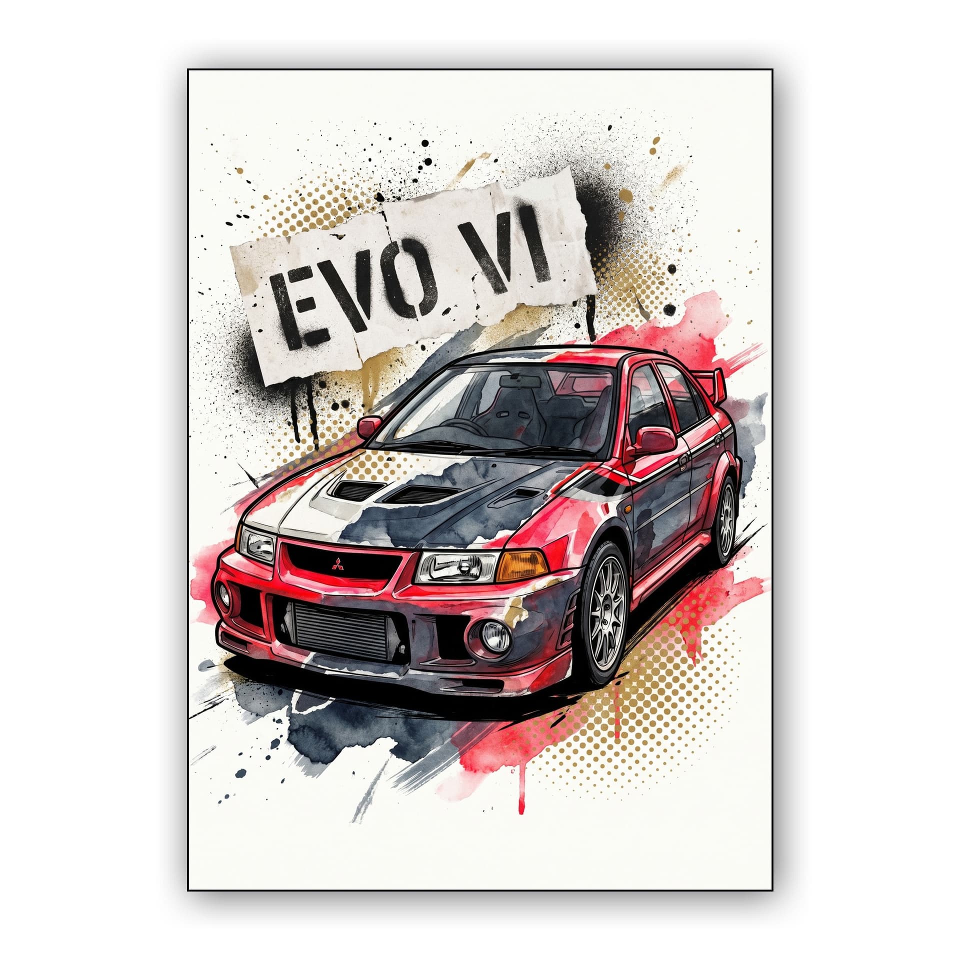 Lancer Evolution VI Splash Art