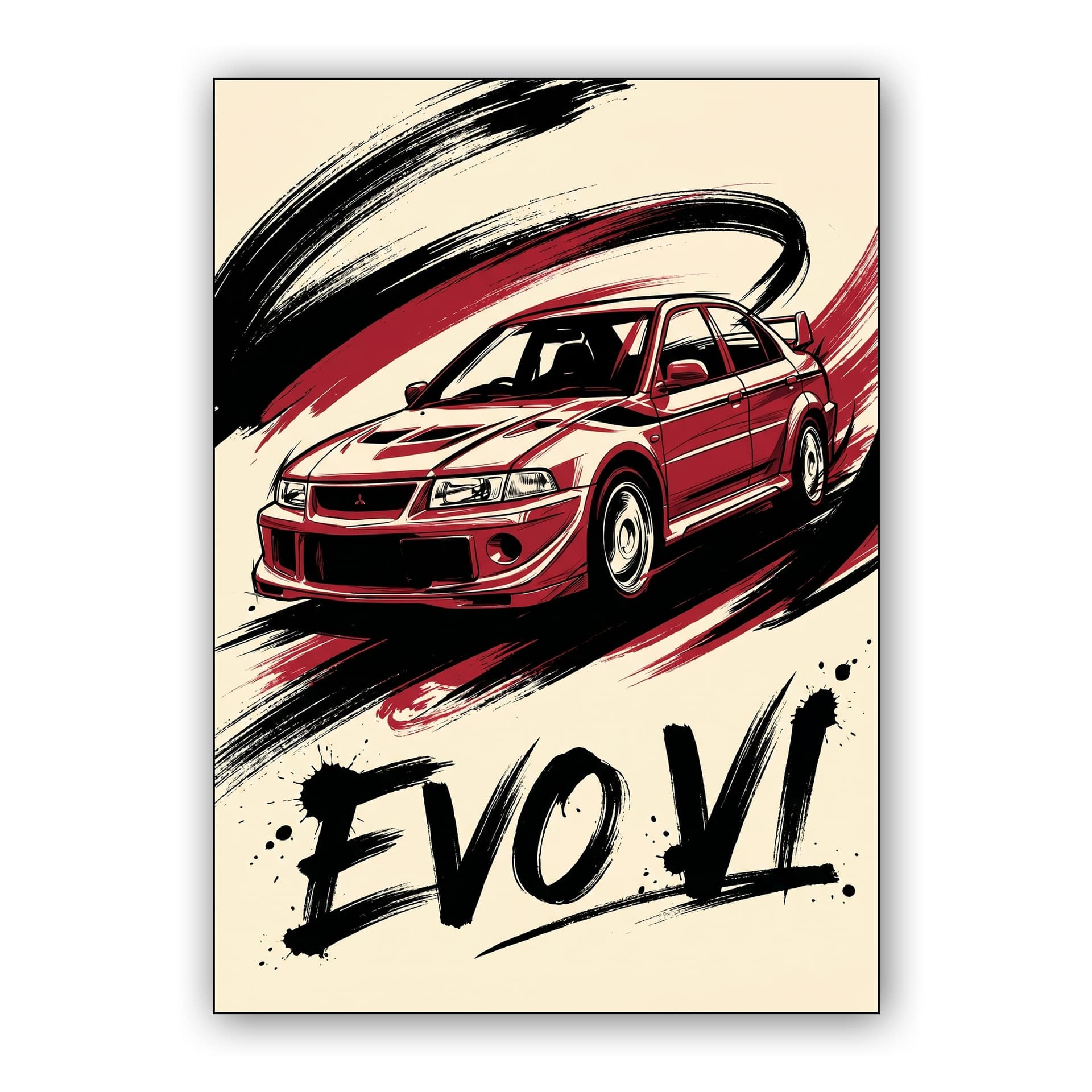 Evo VI Ink Splash Art
