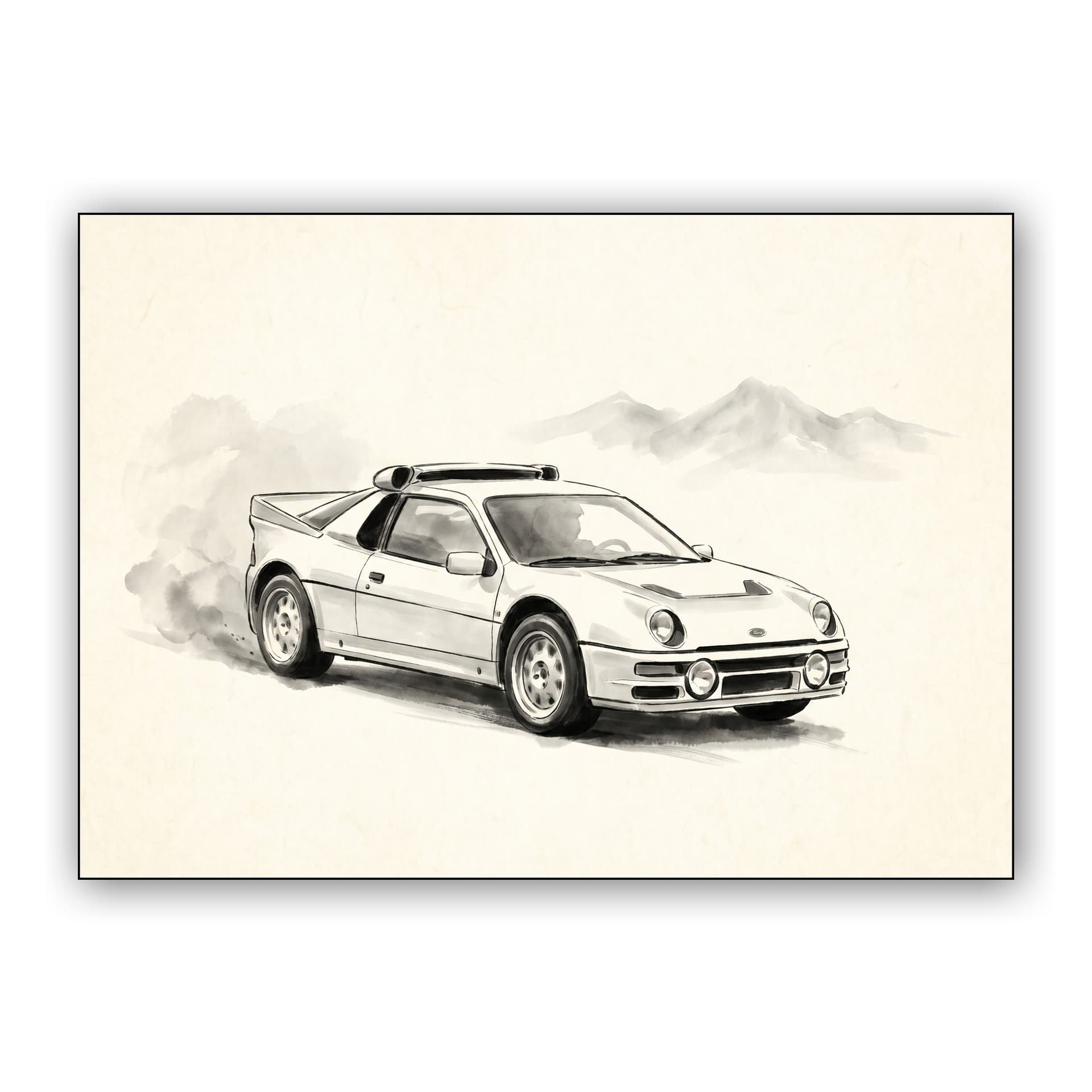 Ford RS200 Sumi-e Ink Wash