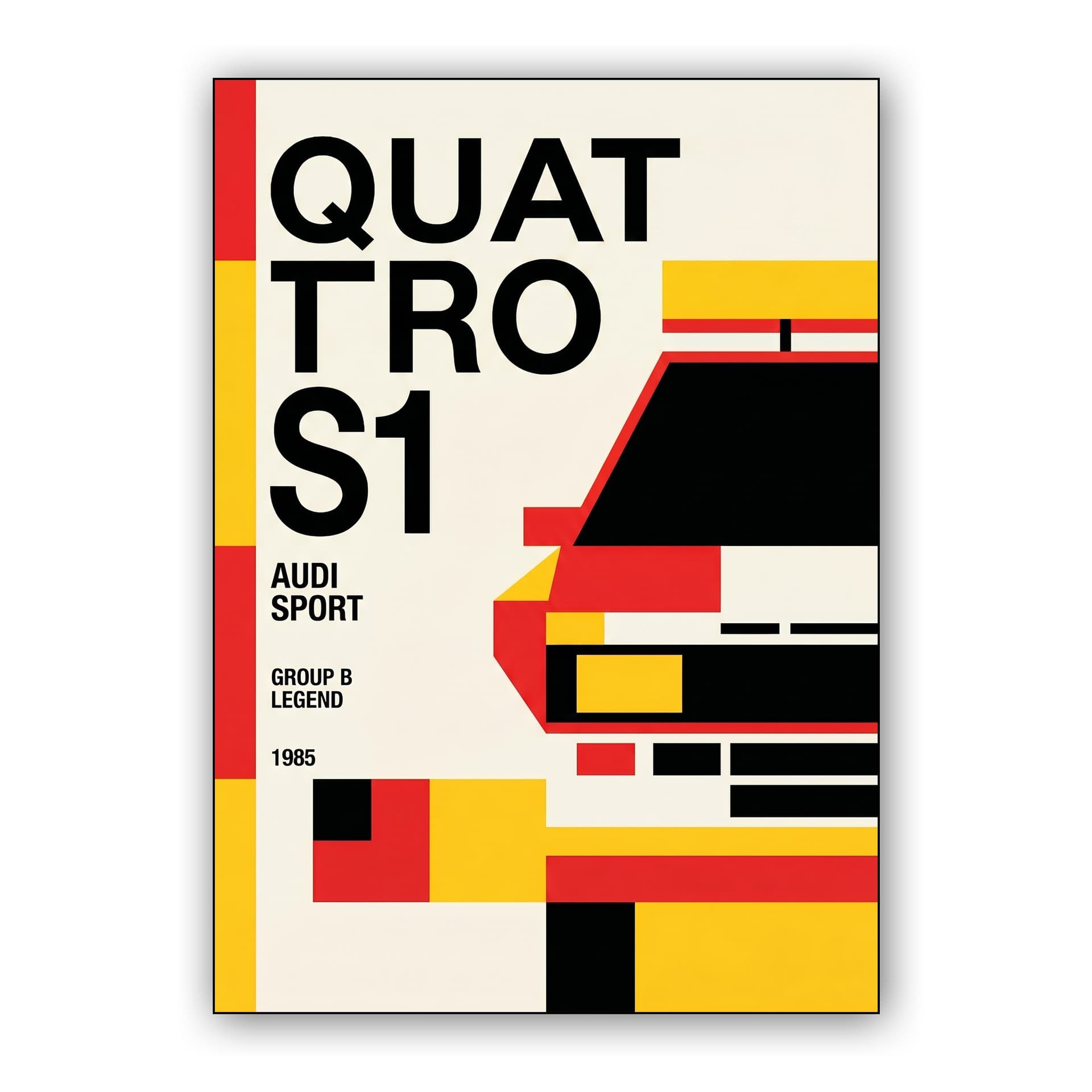 Audi Quattro S1 Swiss Bauhaus Art