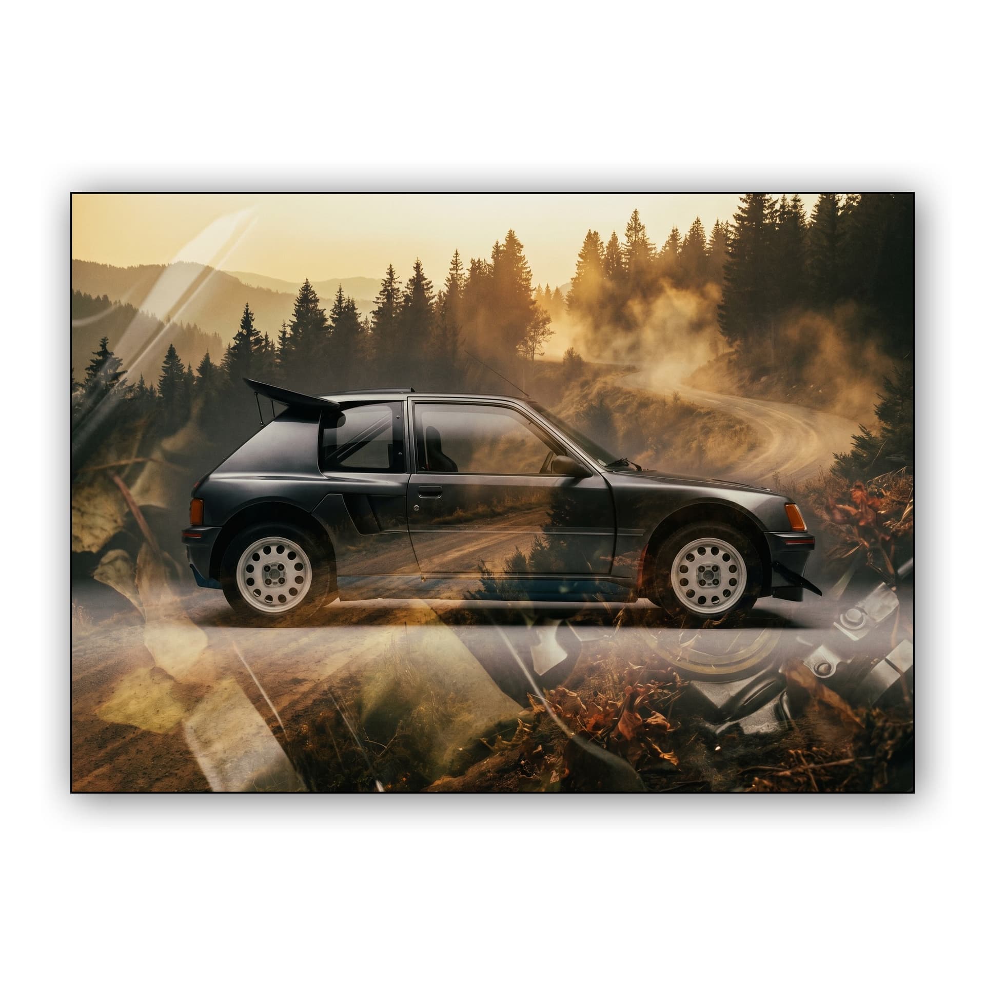 Peugeot 205 T16 Autumn Double Exposure