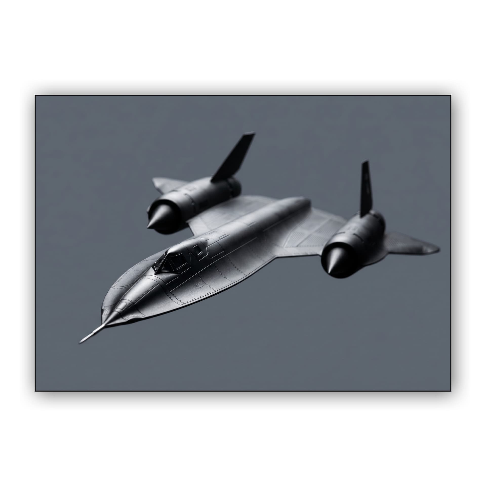 Sleek Titanium SR-71 Blackbird